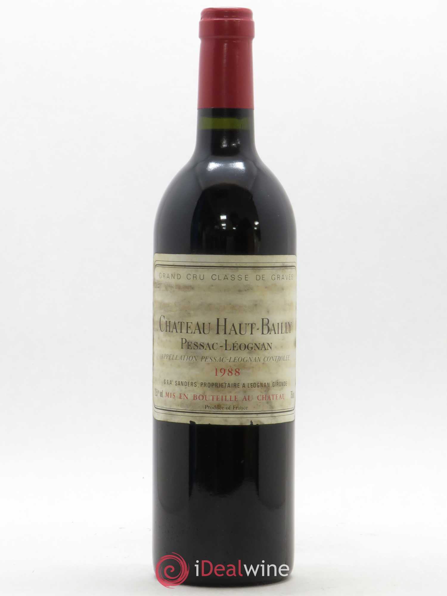 Château Haut-Bailly Cru Classé de Graves 1988 - Lot de 1 bouteille - 0