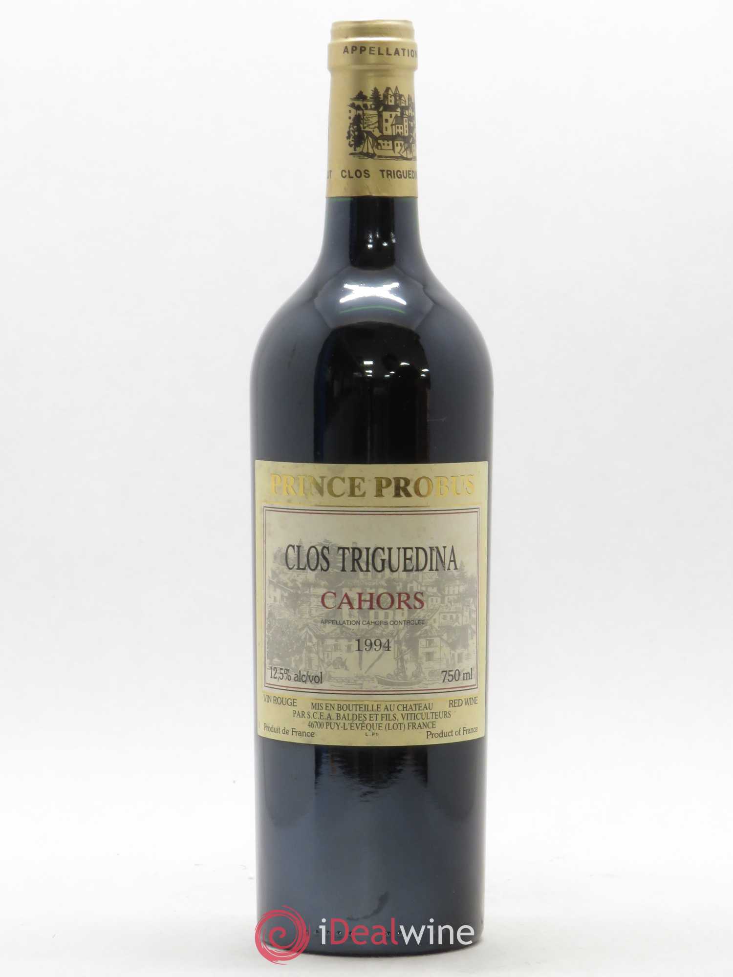 Cahors Clos Triguedina Probus Jean-Luc Baldès 1994 - Lot de 1 bouteille - 0