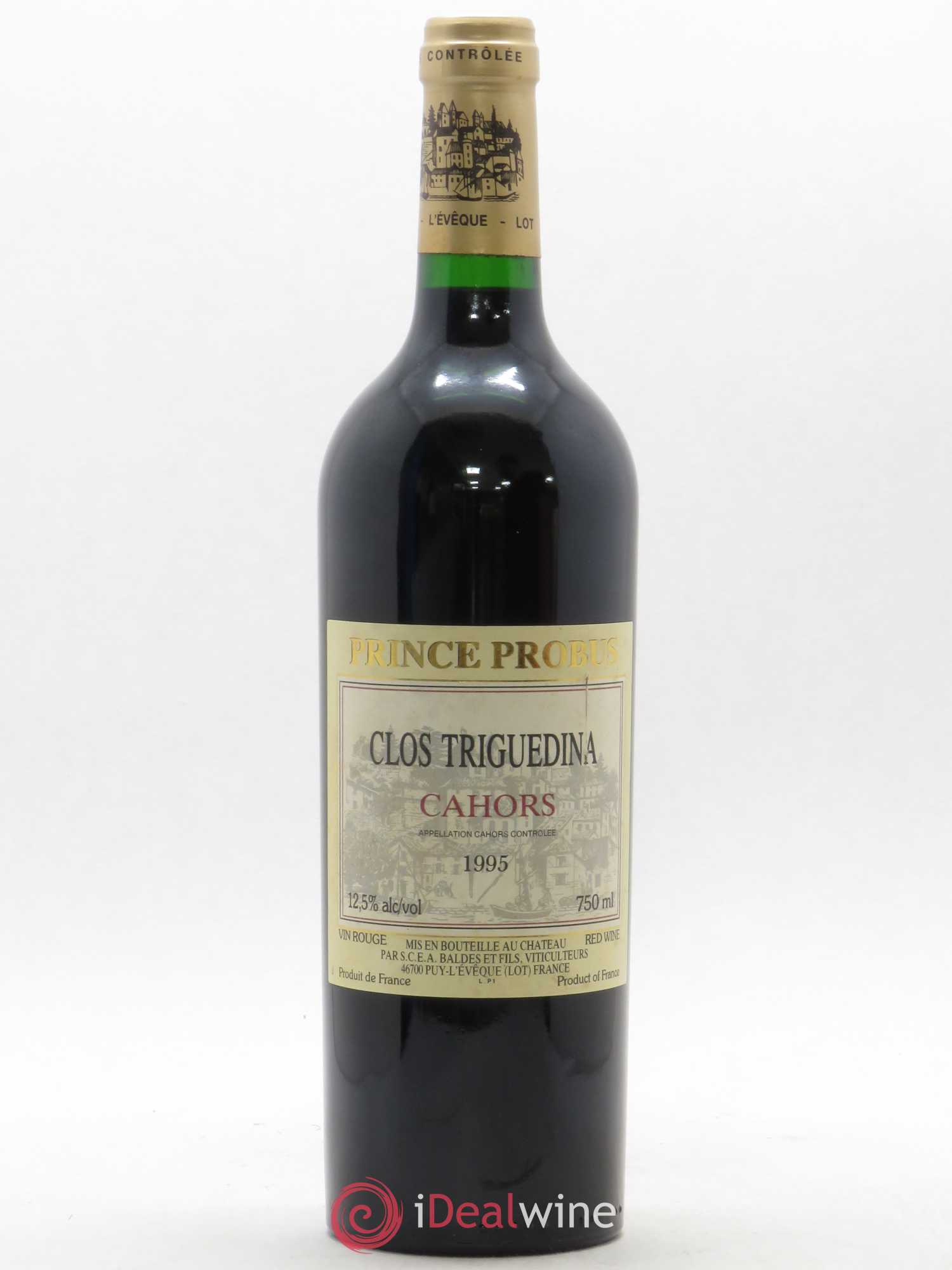 Cahors Clos Triguedina Probus Jean-Luc Baldès 1995 - Lot de 1 bouteille - 0
