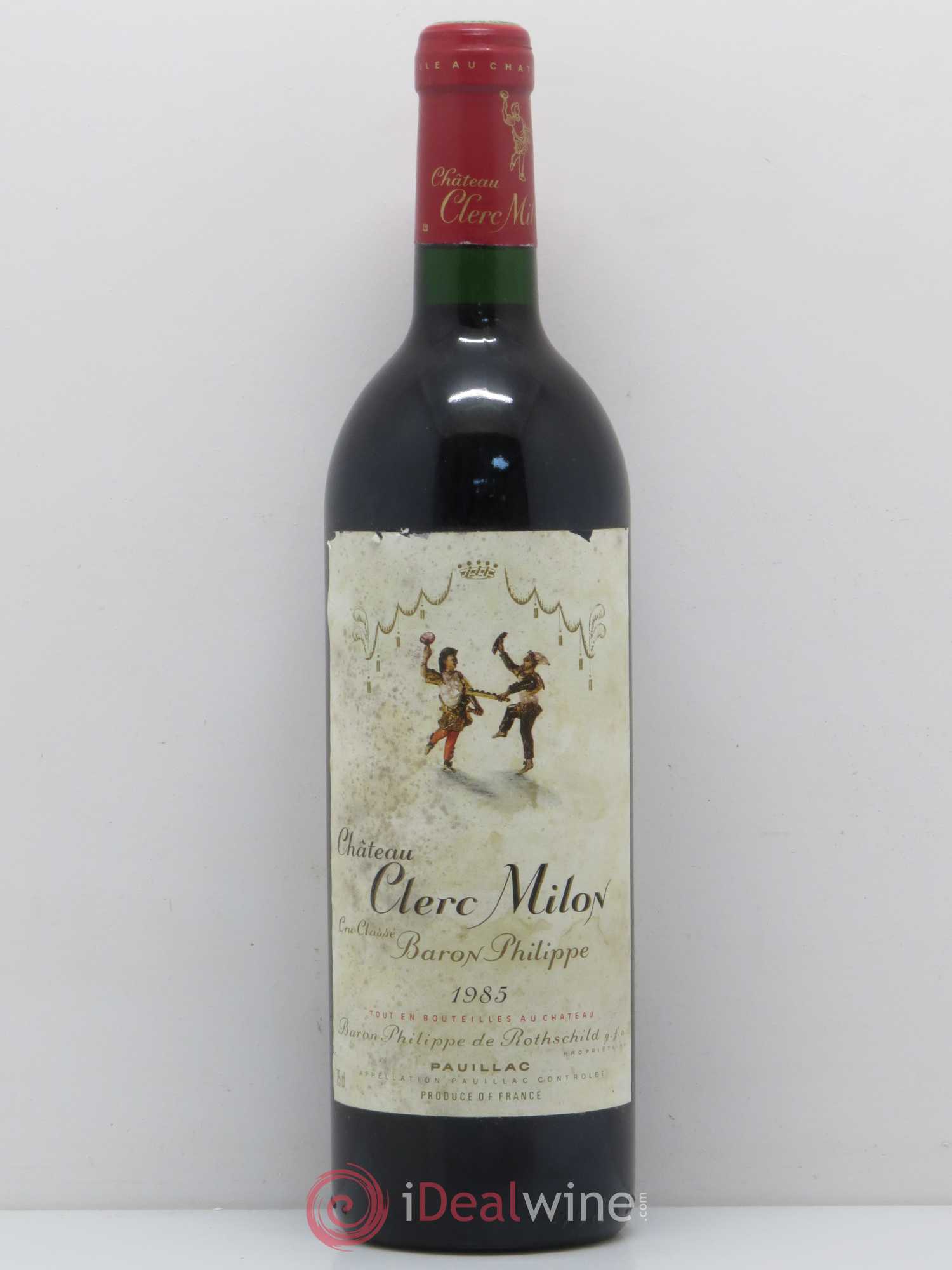 Château Clerc Milon 5ème Grand Cru Classé 1985 - Lot de 1 bouteille - 0
