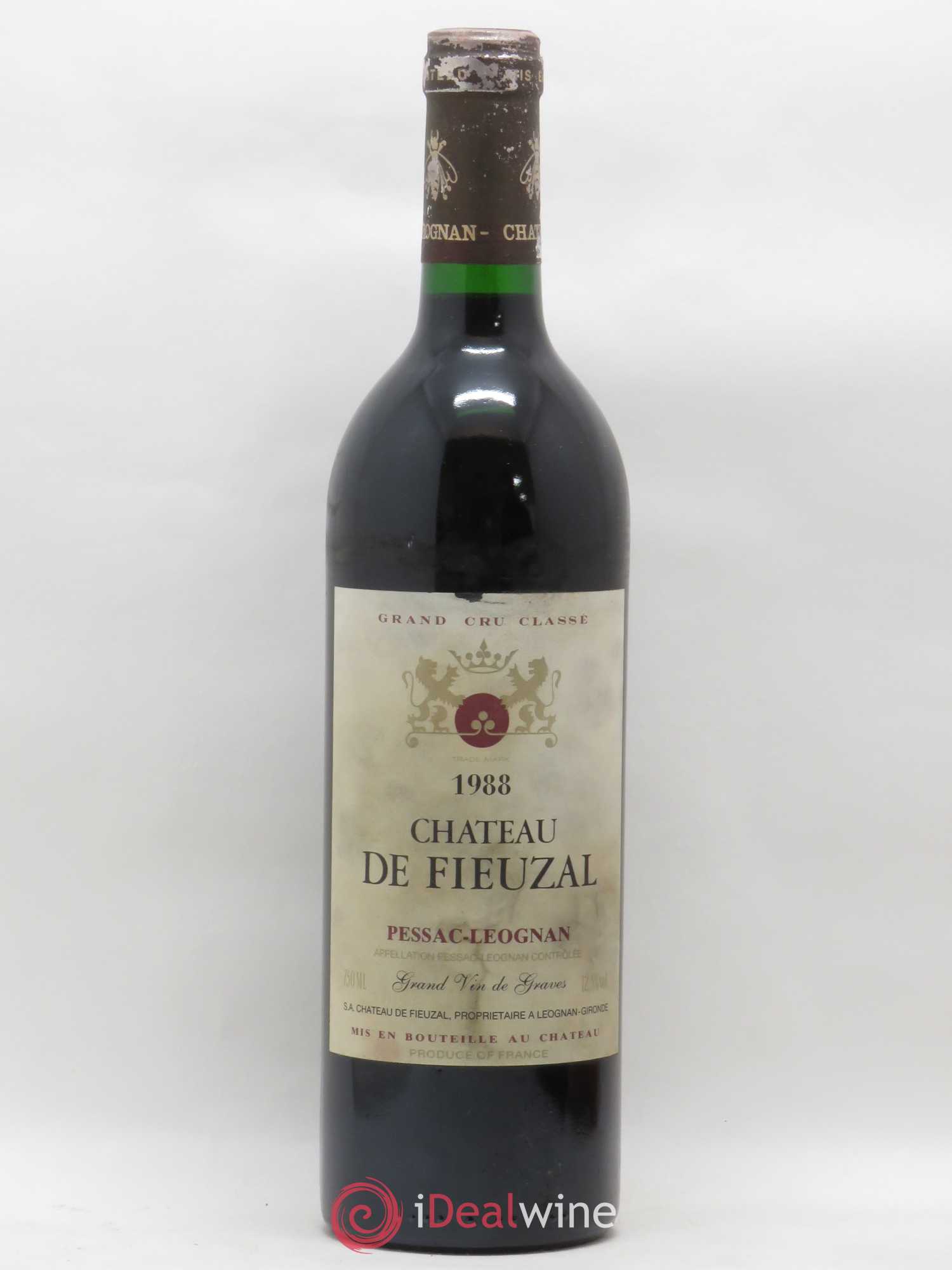 Château de Fieuzal Cru Classé de Graves 1988 - Lot de 1 bouteille - 0