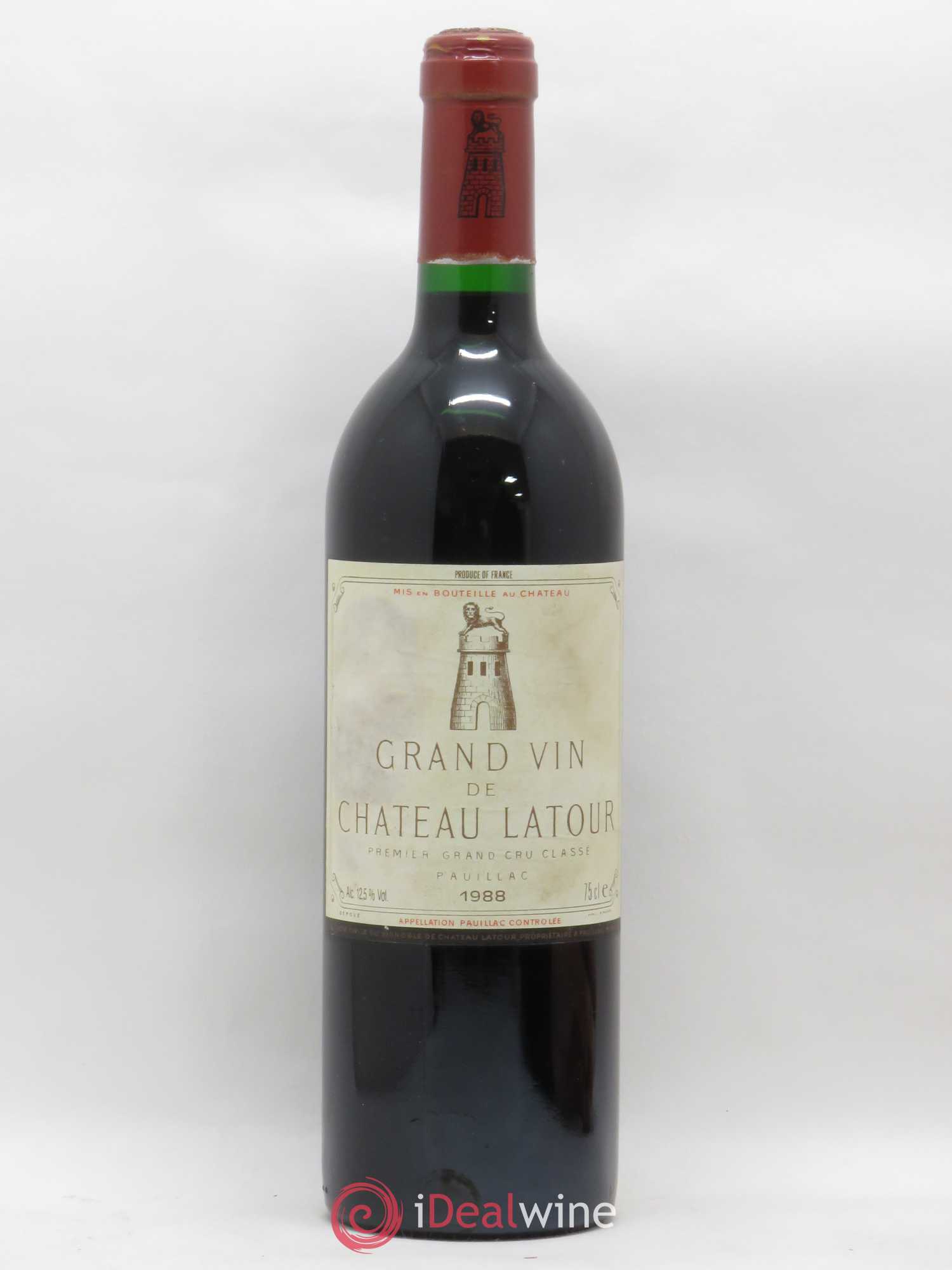 Château Latour 1er Grand Cru Classé 1988 - Lot de 1 bouteille - 0