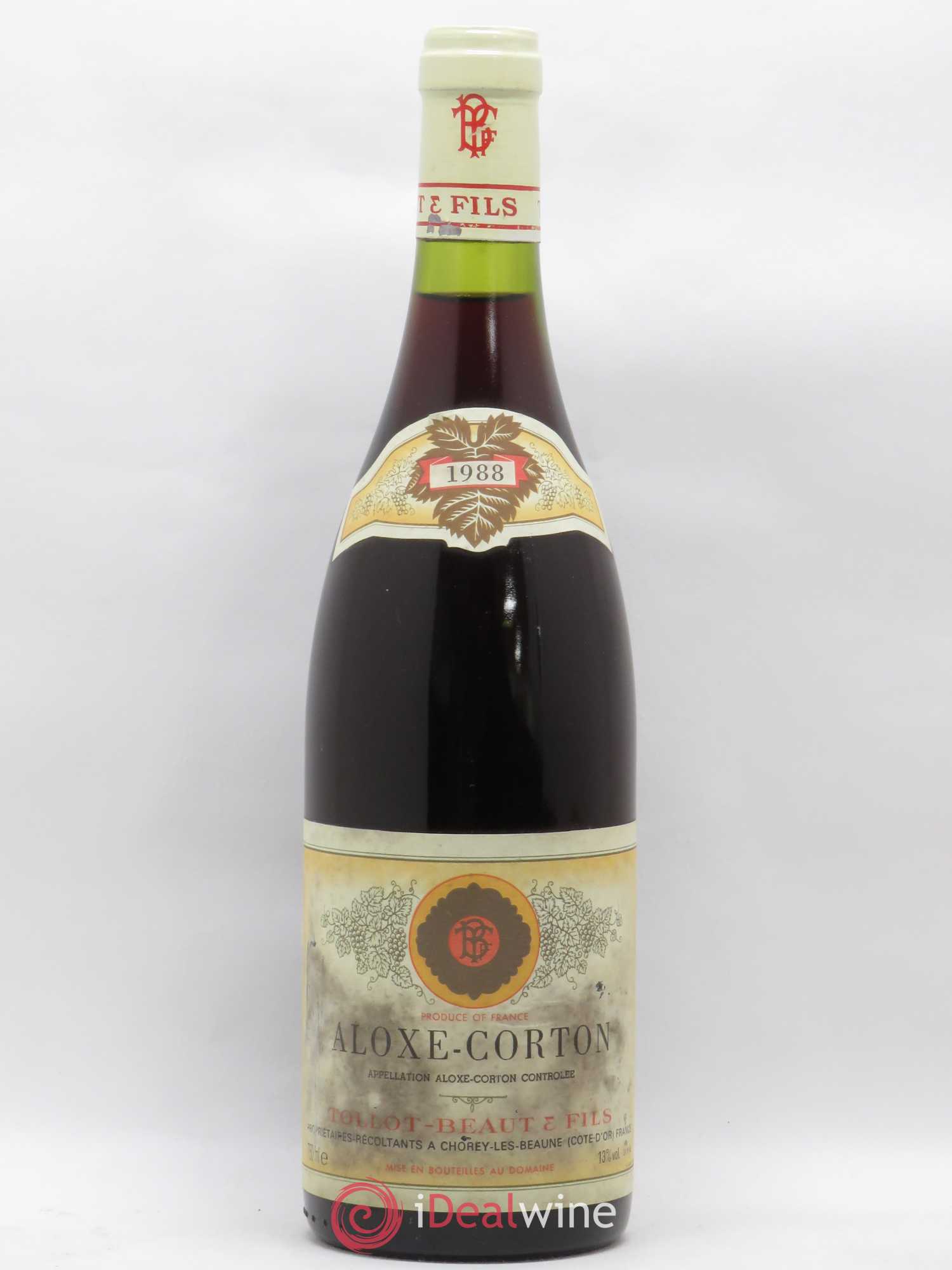 Aloxe-Corton Tollot Beaut (Domaine) & Fils 1988 - Lot de 1 bouteille - 0