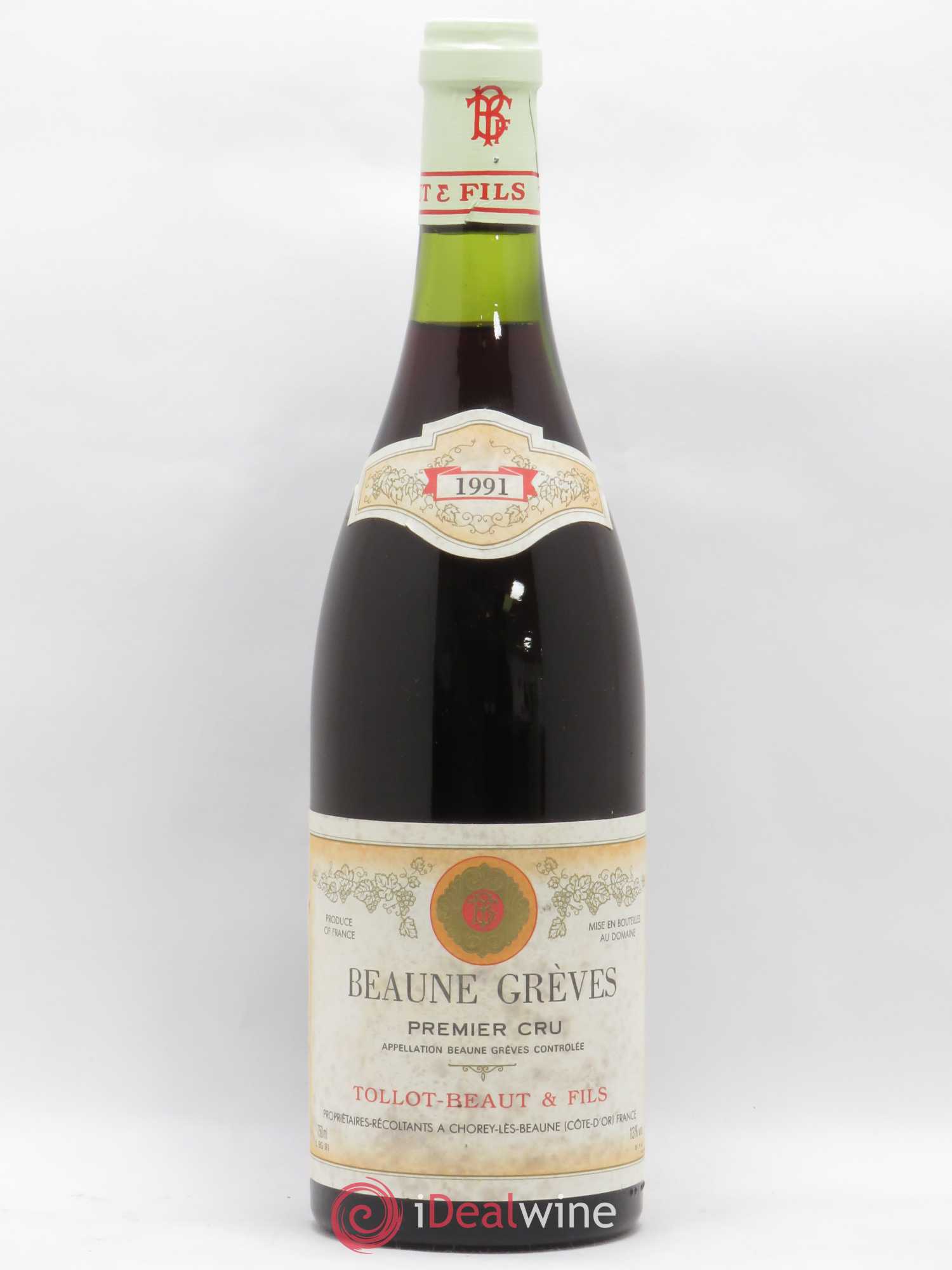 Beaune 1er Cru Grèves Tollot Beaut (Domaine) & Fils 1991 - Lot de 1 bouteille - 0