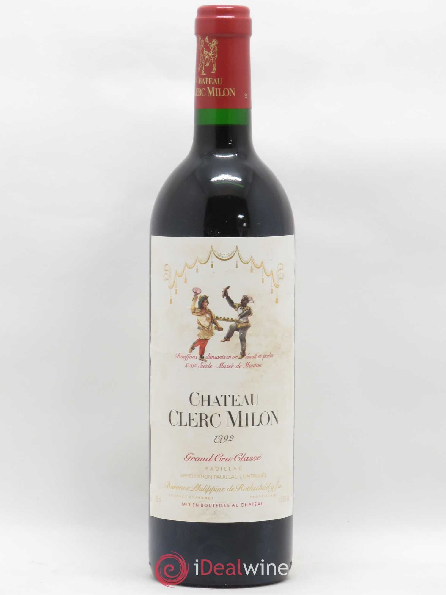 Château Clerc Milon 5ème Grand Cru Classé 1992 - Lot de 1 bouteille - 0