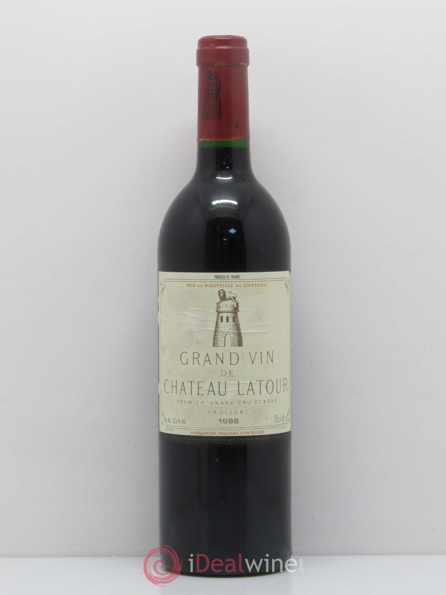 Château Latour 1er Grand Cru Classé 1988 - Lot de 1 bouteille - 0