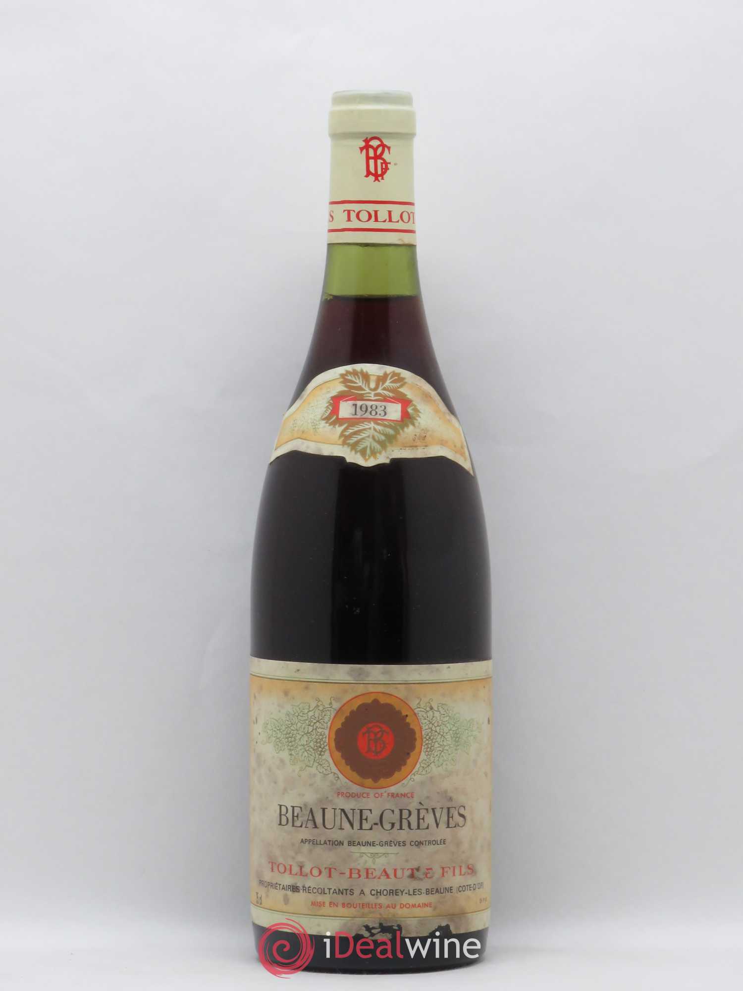Beaune 1er Cru Grèves Tollot Beaut (Domaine) 1983 - Lot de 1 bouteille - 0