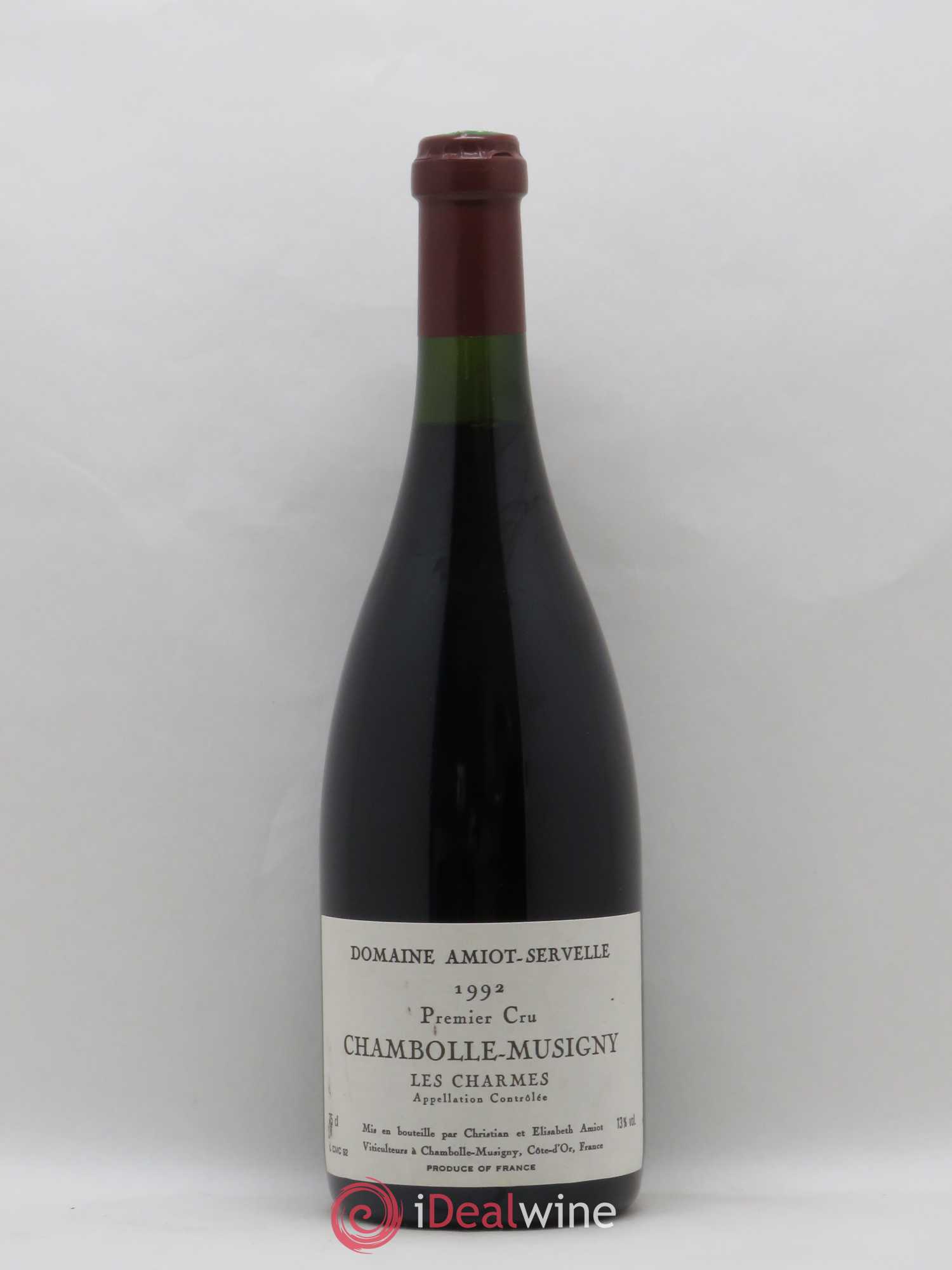 Chambolle-Musigny 1er Cru Les Charmes Amiot-Servelle 1992 - Lot de 1 bouteille - 0
