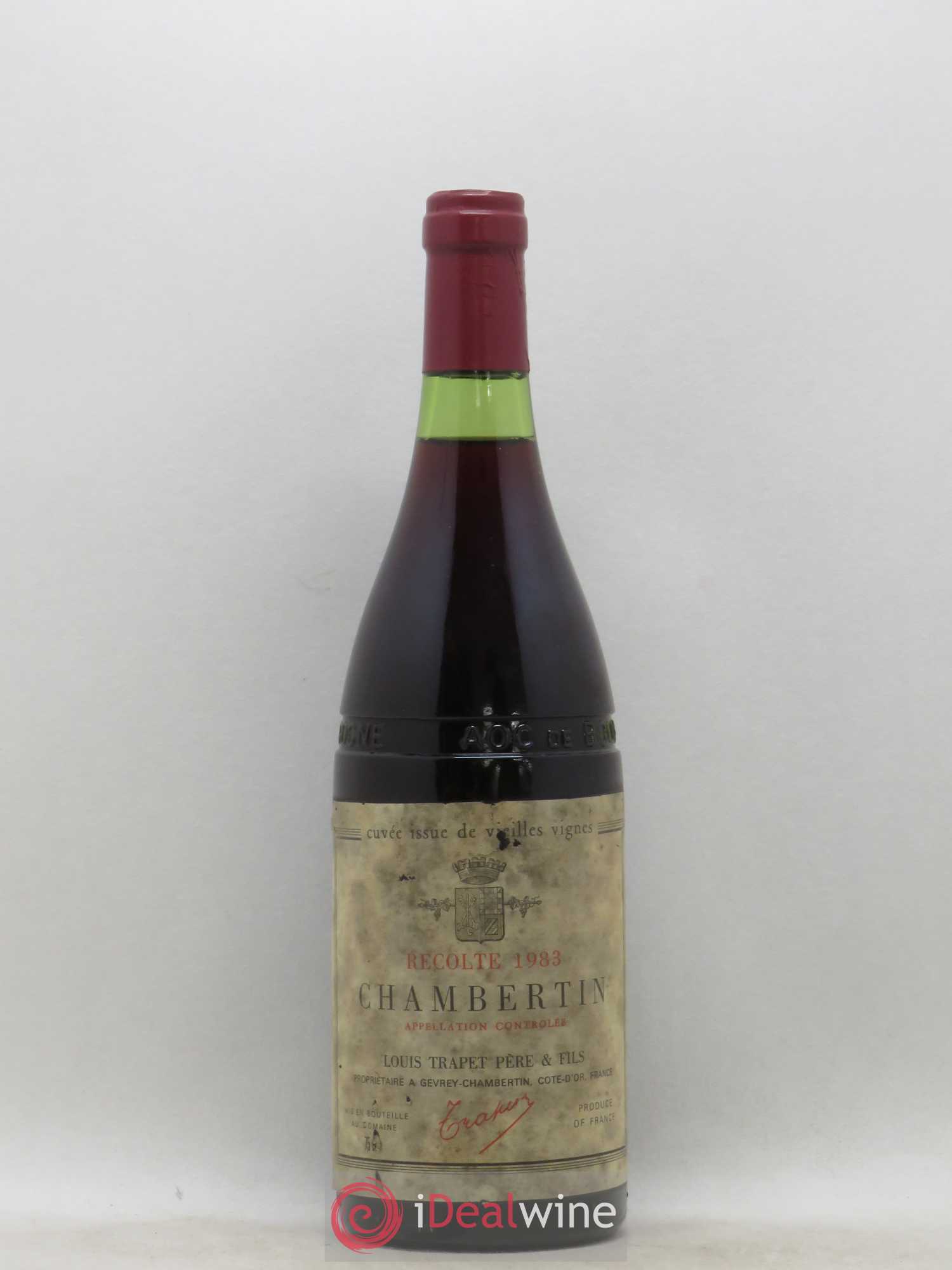 Chambertin Grand Cru Cuvée Vieilles Vignes Louis Trapet 1983 - Posten von 1 Flasche - 0