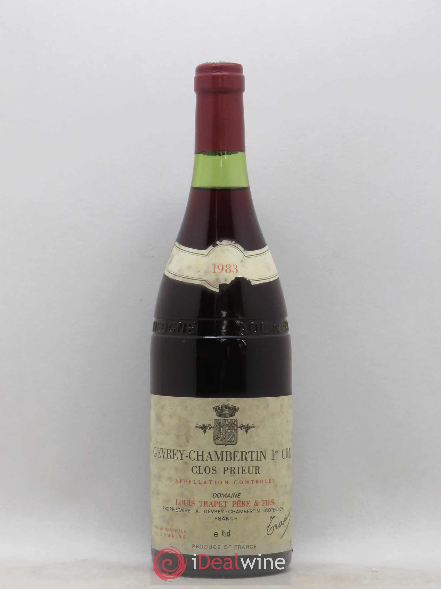 Gevrey-Chambertin 1er Cru Clos Prieur Domaine Trapet 1983 - Lot de 1 bouteille - 0