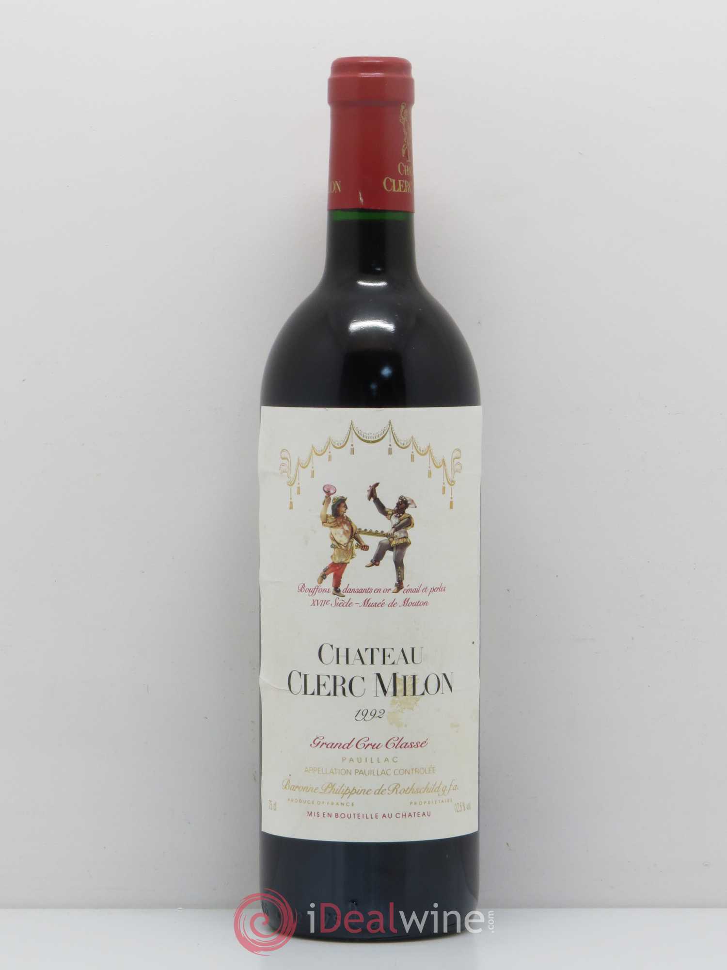 Château Clerc Milon 5ème Grand Cru Classé 1992 - Lot de 1 bouteille - 0
