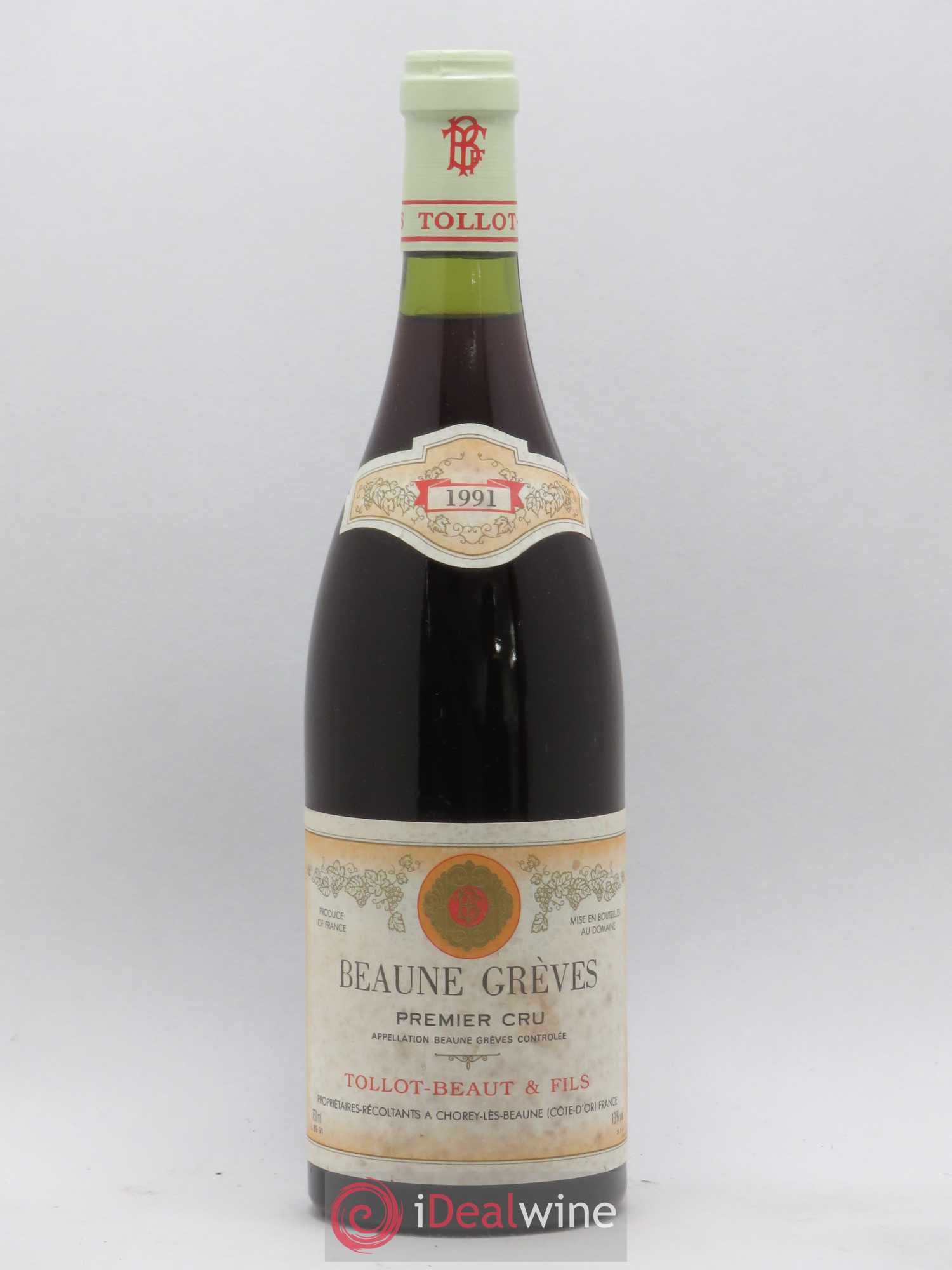 Beaune 1er Cru Grèves Tollot Beaut 1991 - Posten von 1 Flasche - 0