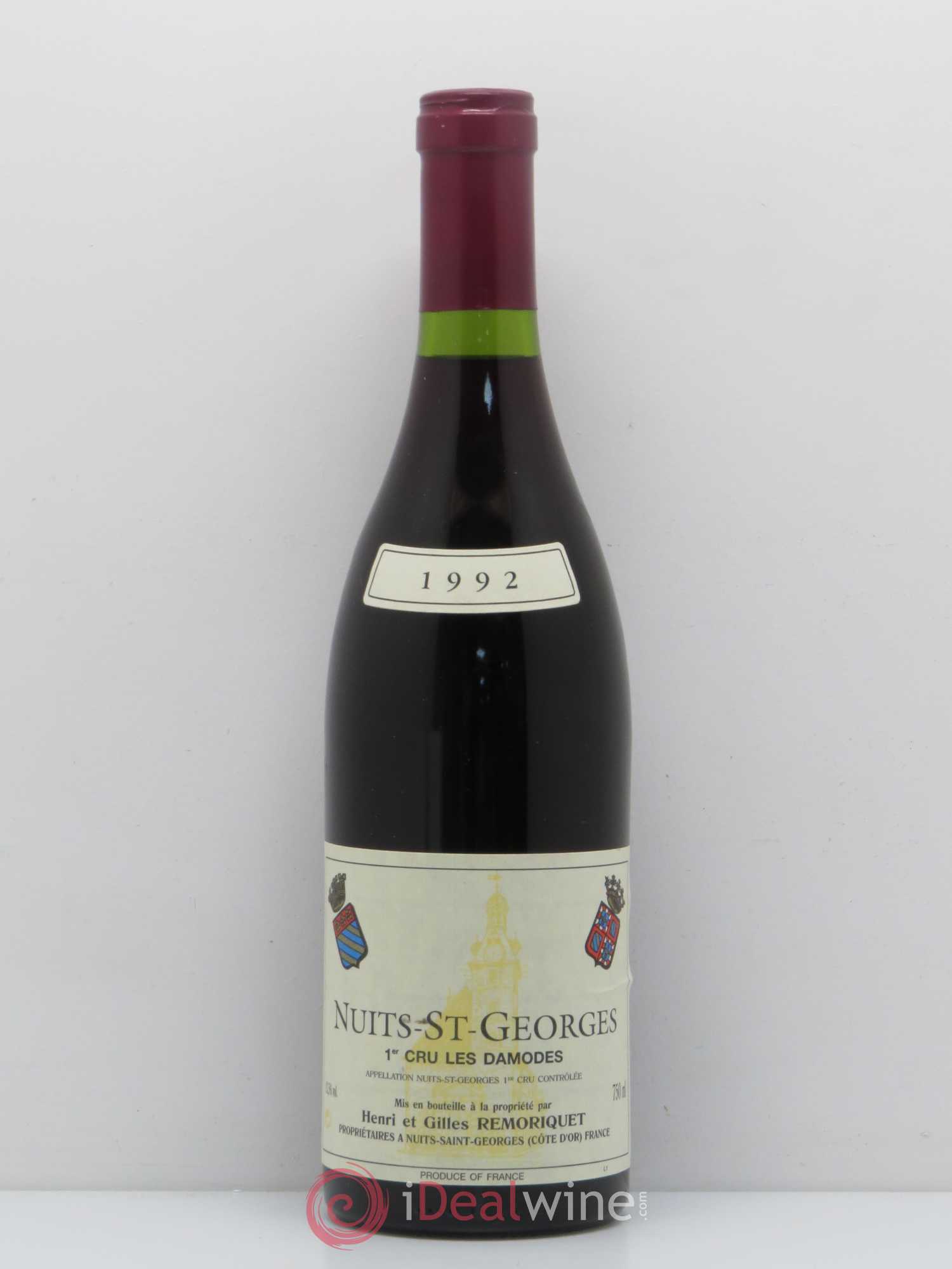 Nuits-Saint-Georges 1er Cru Les Damodes Gilles Remoriquet 1992 - Lot de 1 bouteille - 0