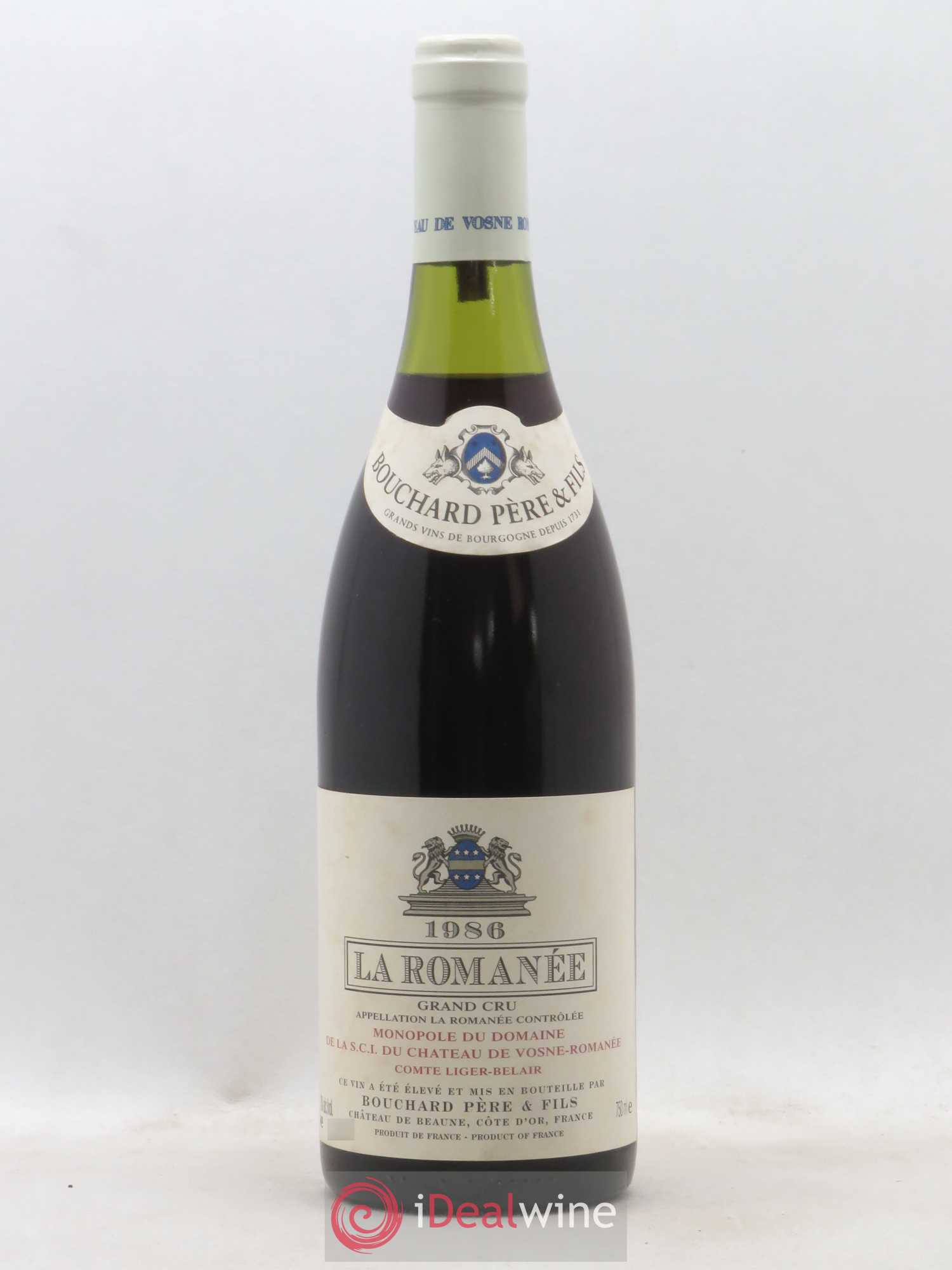 La Romanée Grand Cru Comte Liger-Belair (Domaine du) Bouchard Père et Fils 1986 - Lot de 1 bouteille - 0