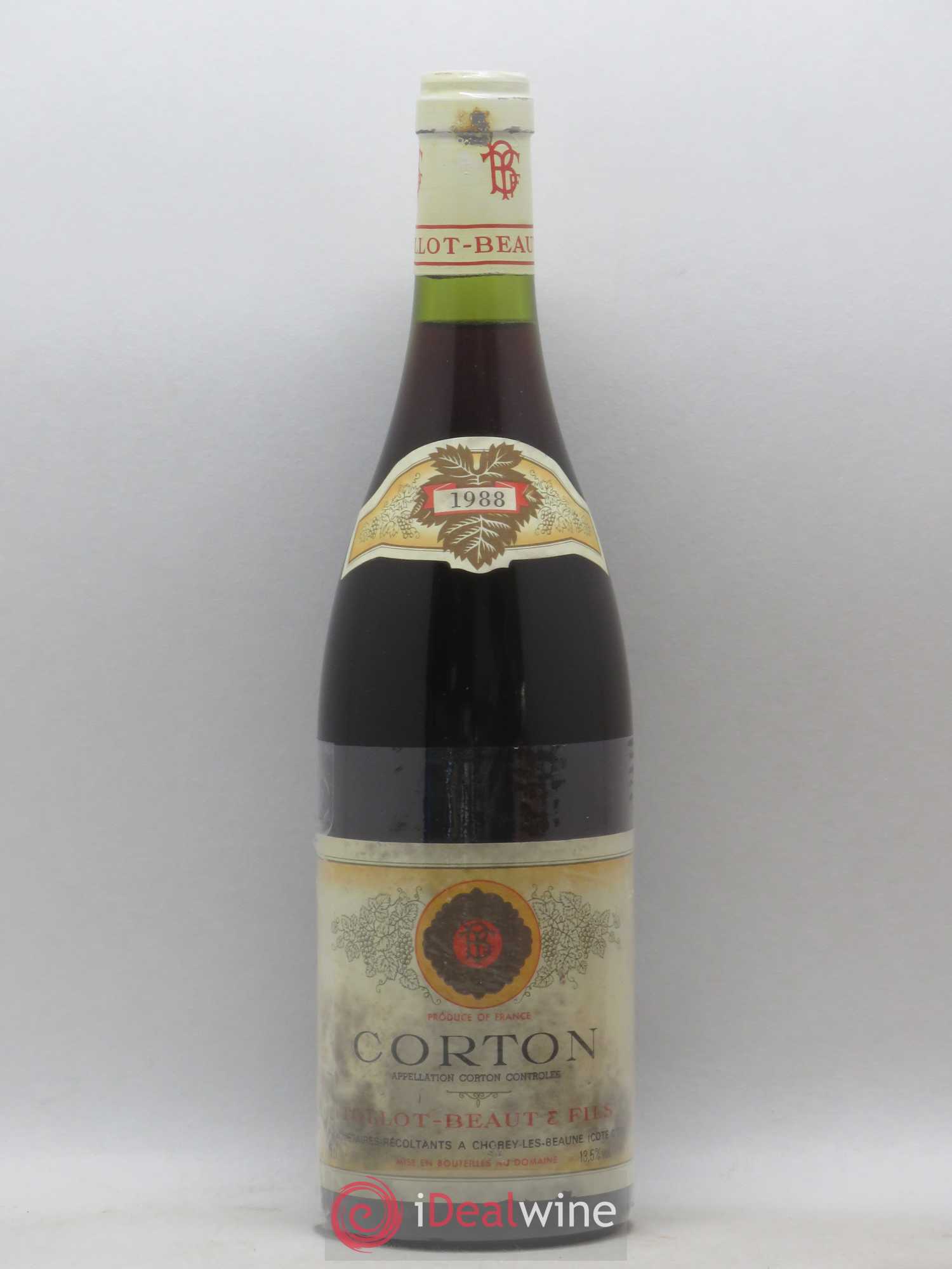 Corton Grand Cru Tollot Beaut (Domaine) 1988 - Lot de 1 bouteille - 0