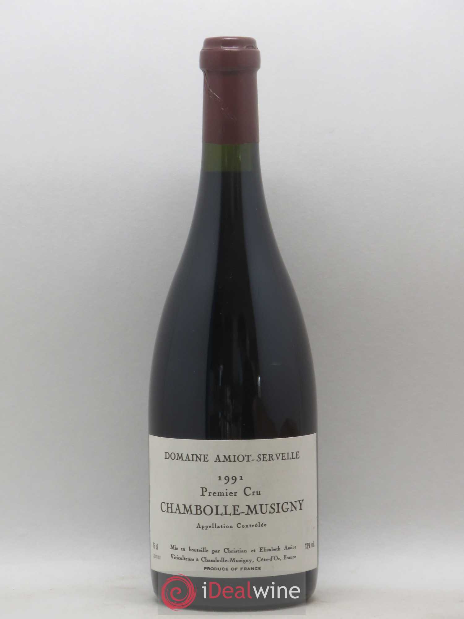 Chambolle-Musigny 1er Cru Amiot-Servelle 1991 - Lot de 1 bouteille - 0
