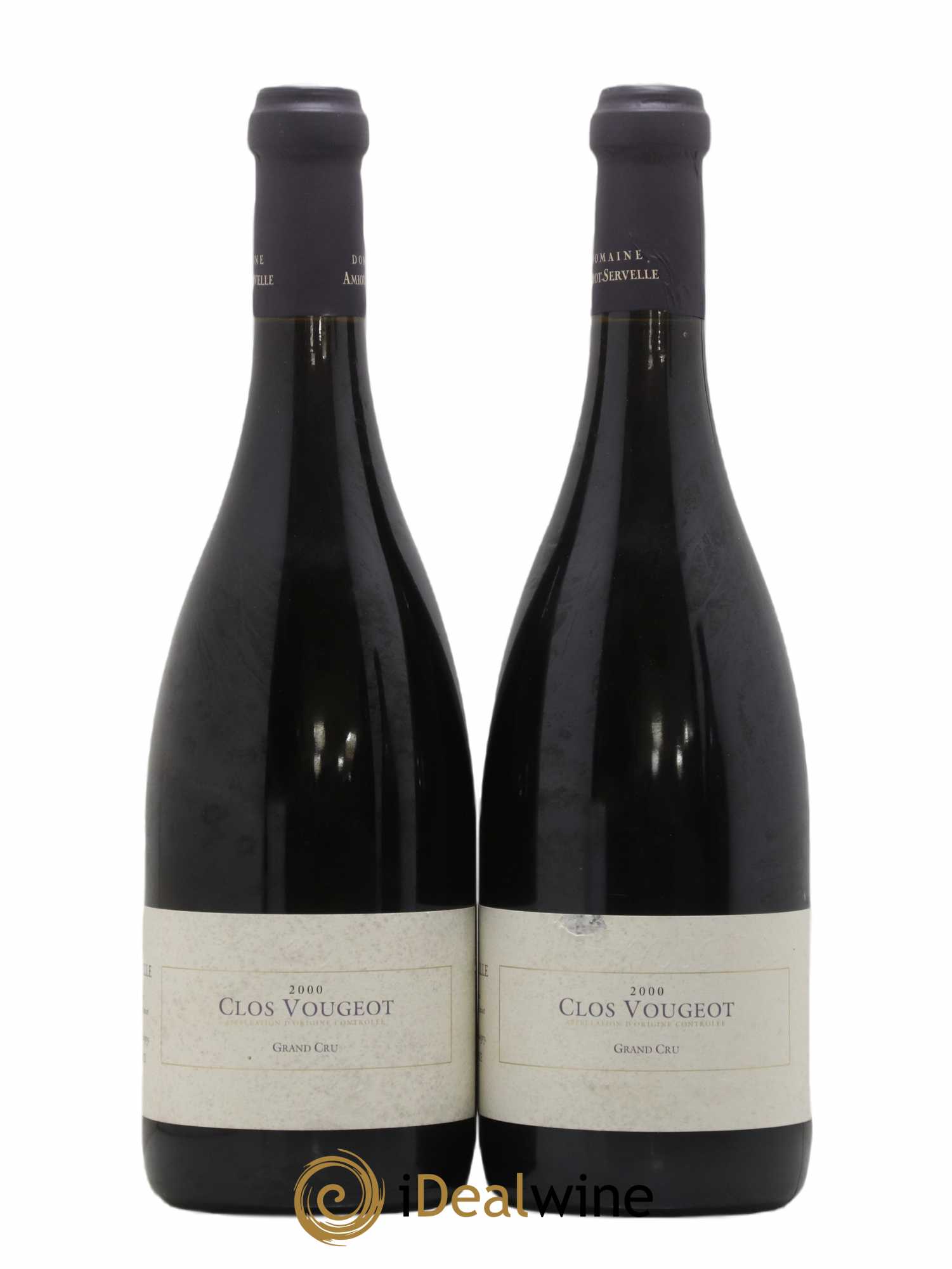 Clos de Vougeot Grand Cru Amiot-Servelle 2000 - Lot de 2 bouteilles - 0
