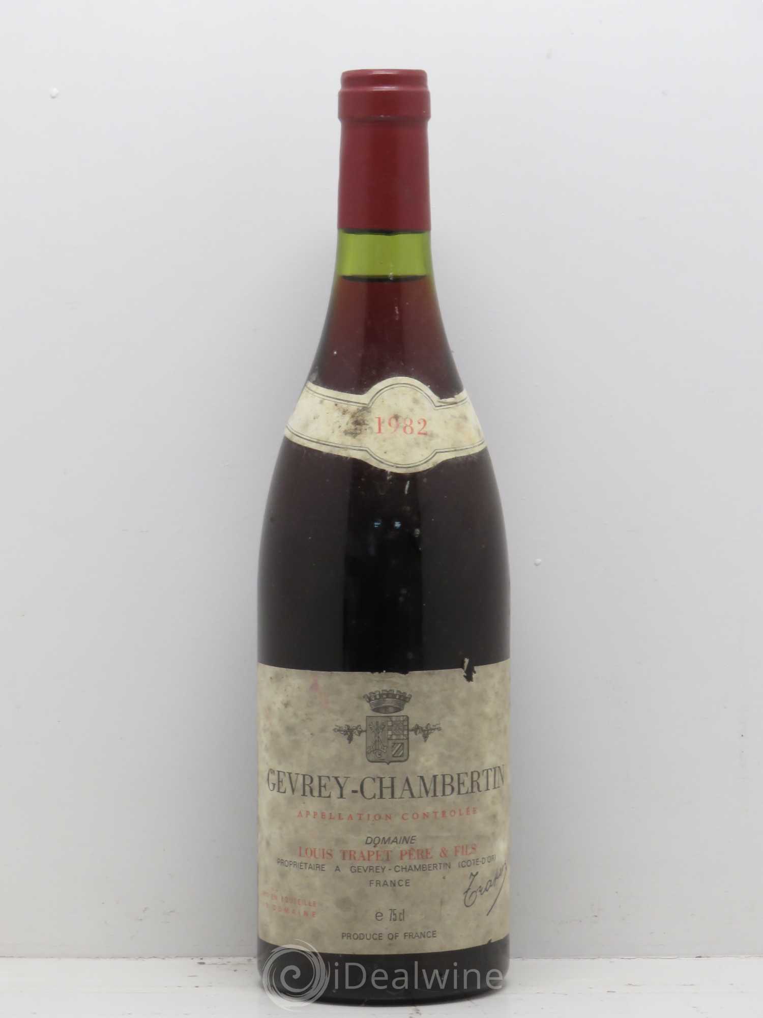 Gevrey-Chambertin Domaine Trapet 1982 - Lot de 1 bouteille - 0