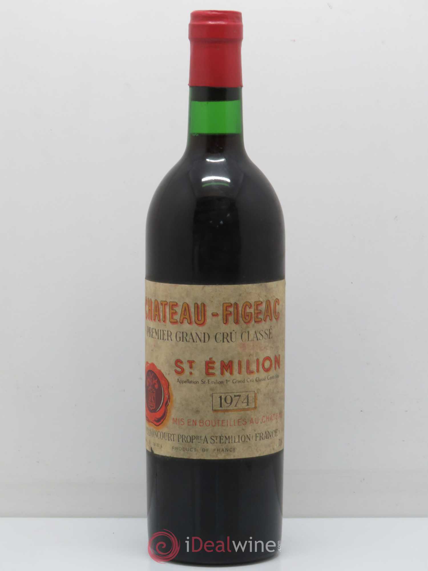 Château Figeac 1er Grand Cru Classé A 1974 - Lot de 1 bouteille - 0