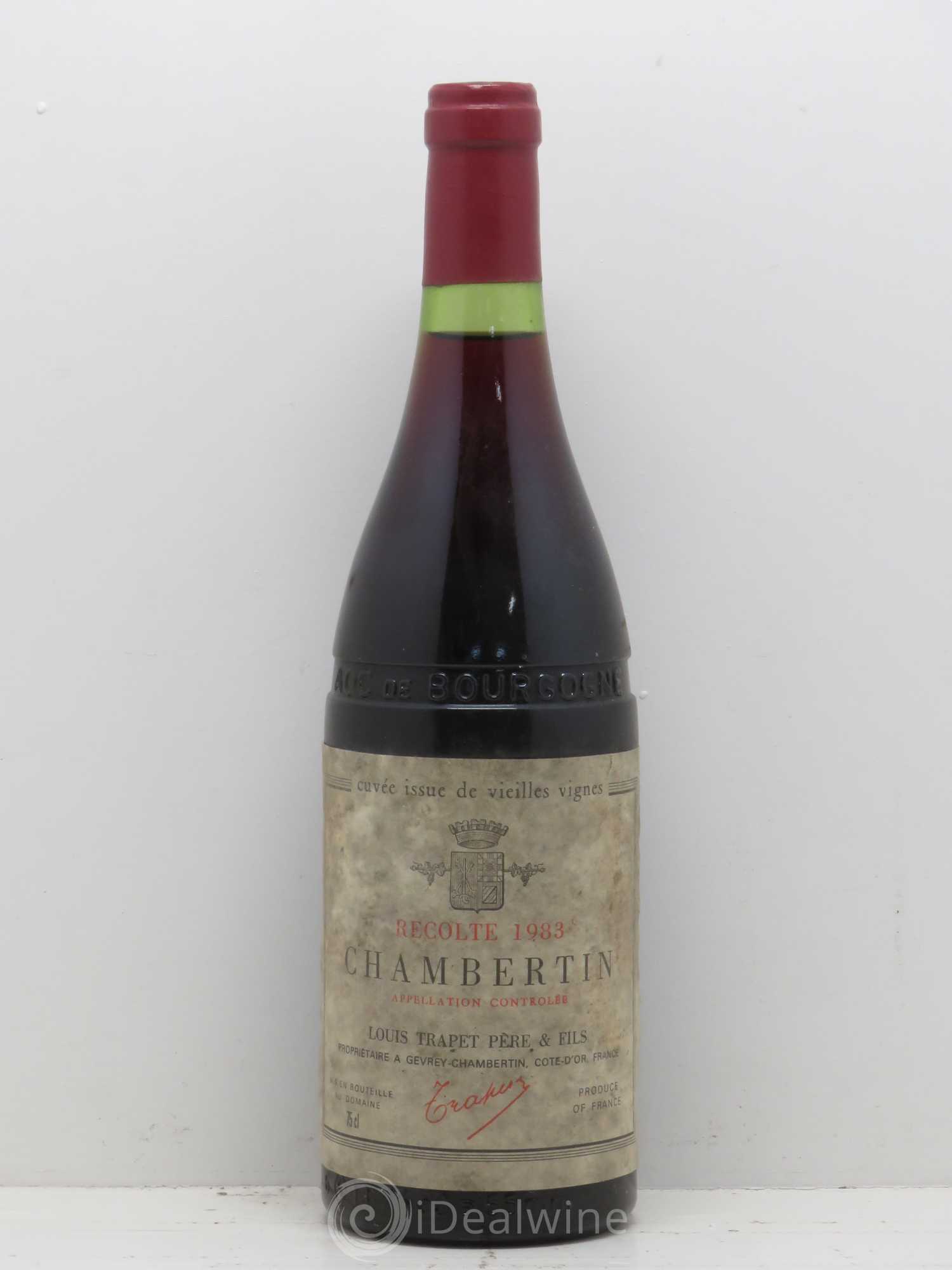 Chambertin Grand Cru Domaine Trapet 1983 - Lot de 1 bouteille - 0