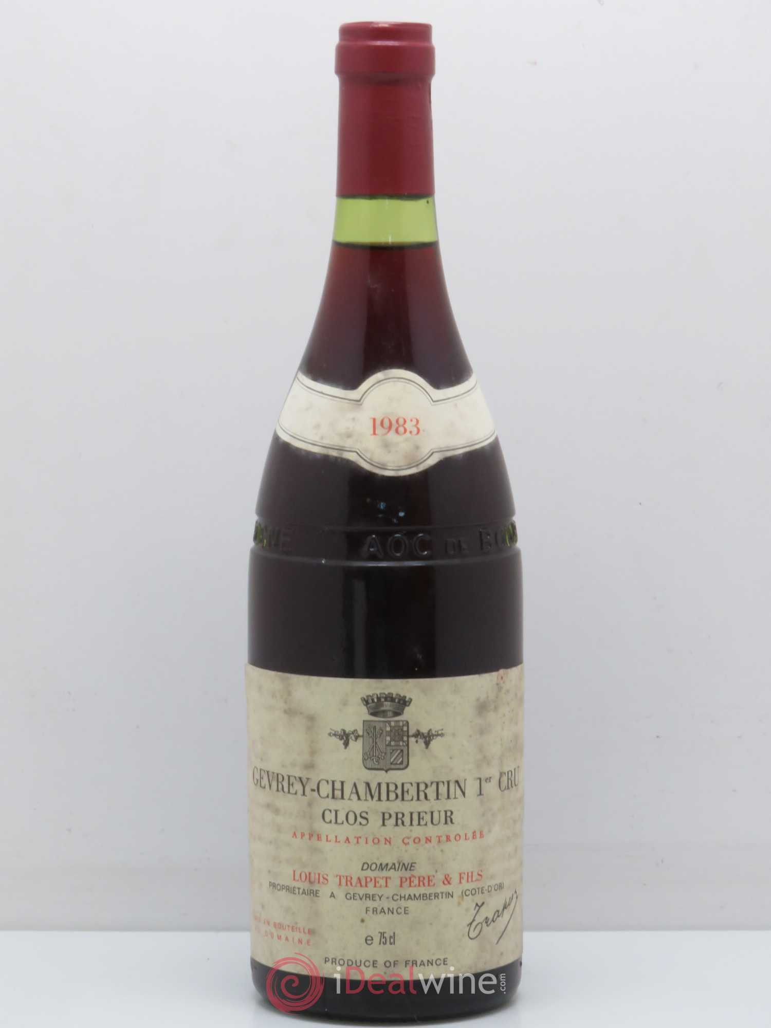Gevrey-Chambertin 1er Cru Clos Prieur Domaine Trapet 1983 - Lot de 1 bouteille - 0