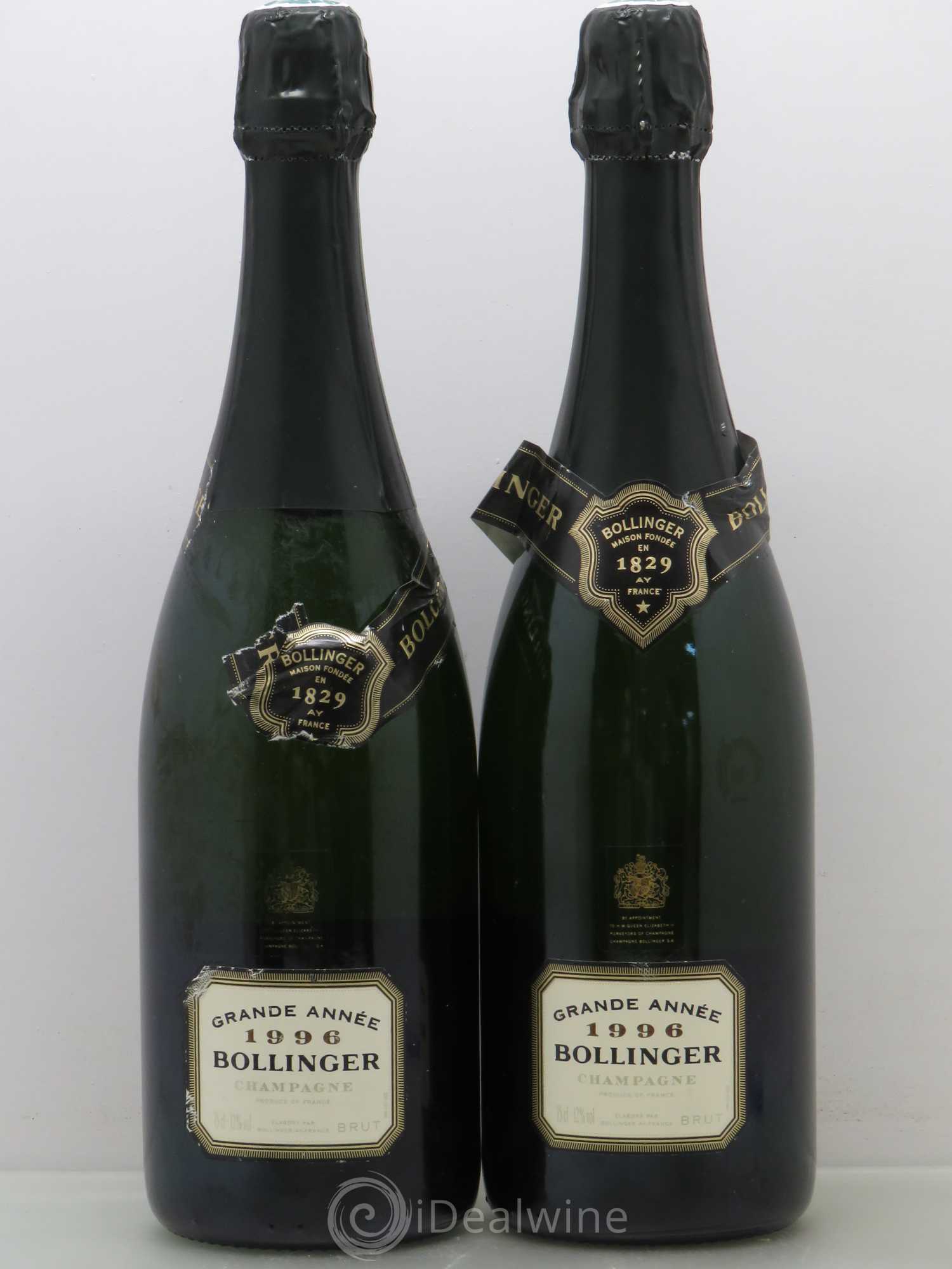 La Grande Année Brut Bollinger 1996 - Lot de 2 bouteilles - 0