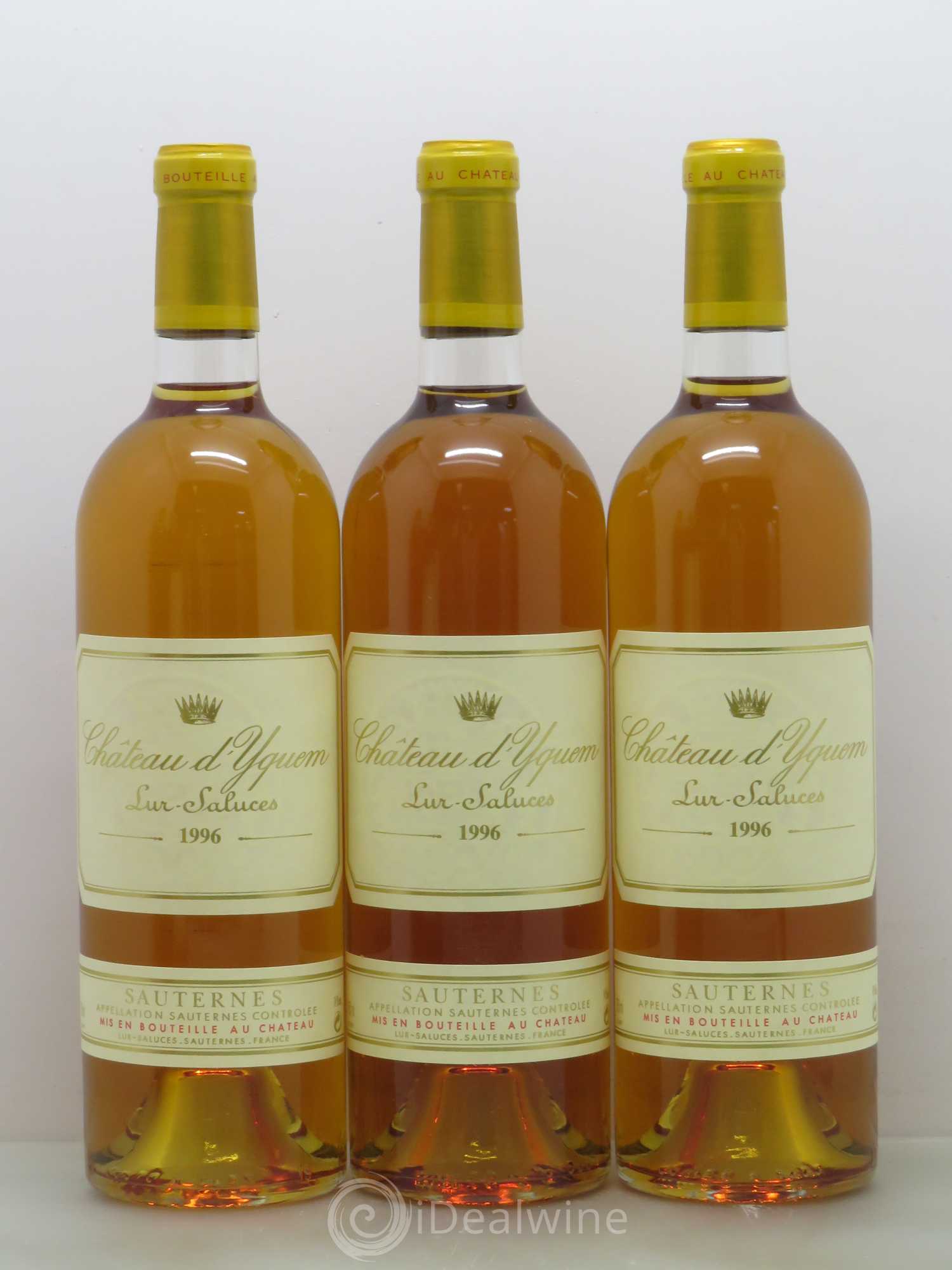 Château d' Yquem 1er Cru Classé Supérieur 1996 - Lotto di 6 bottiglie - 1