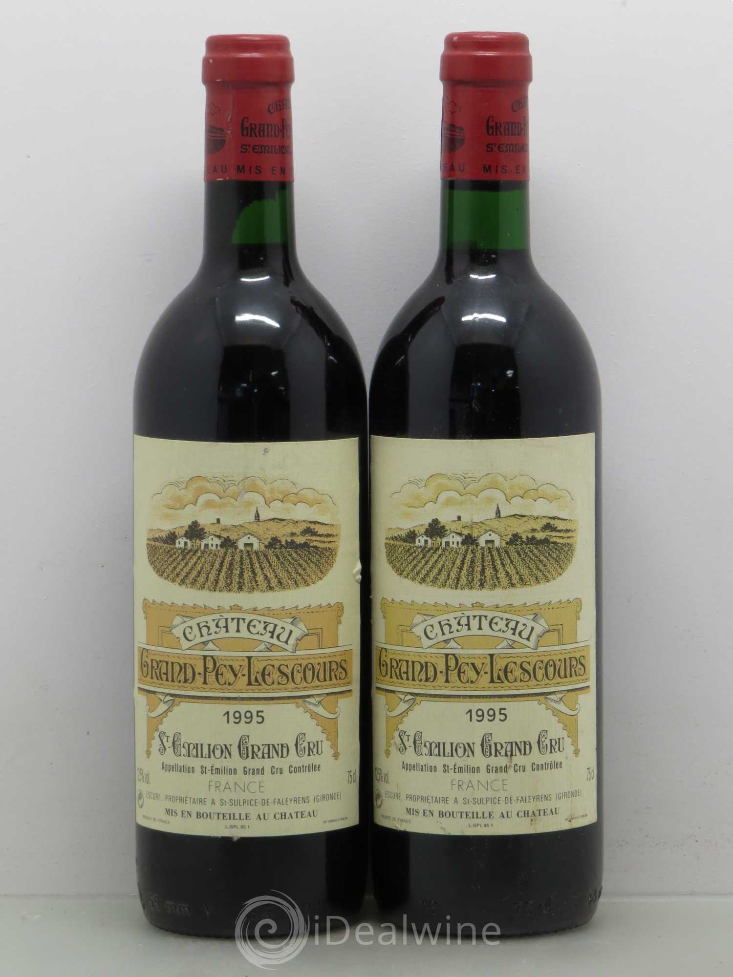 Saint-Émilion Grand Pey Lescours 1995 - Lot de 2 bouteilles - 0