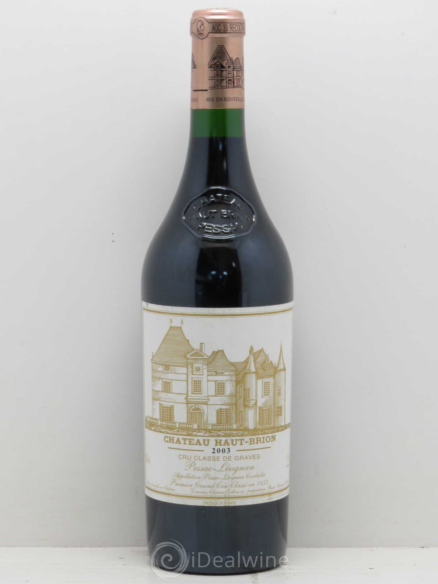 Château Haut Brion 1er Grand Cru Classé 2003 - Lot de 1 bouteille - 0