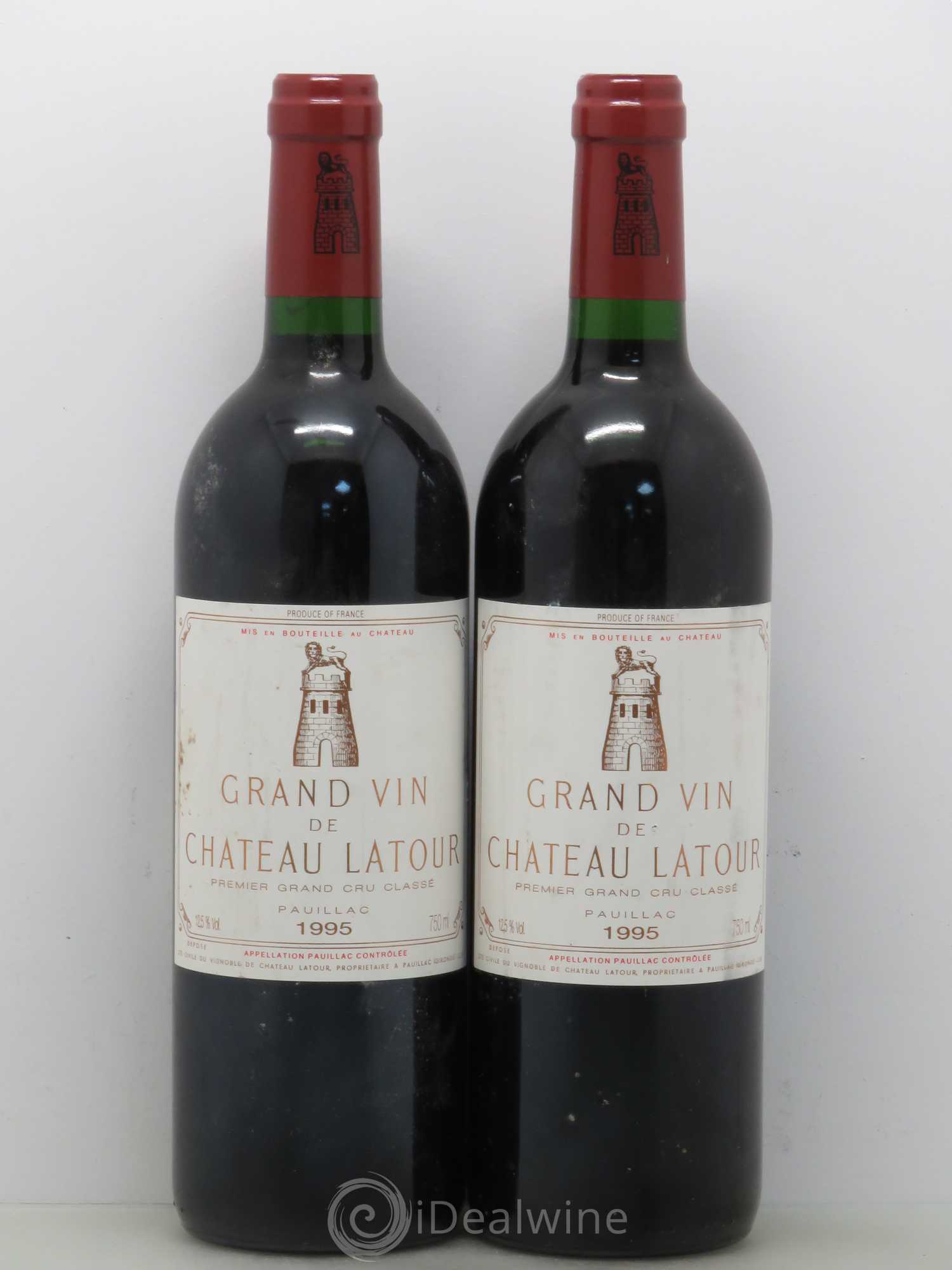 Château Latour 1er Grand Cru Classé 1995 - Lot de 2 bouteilles - 0