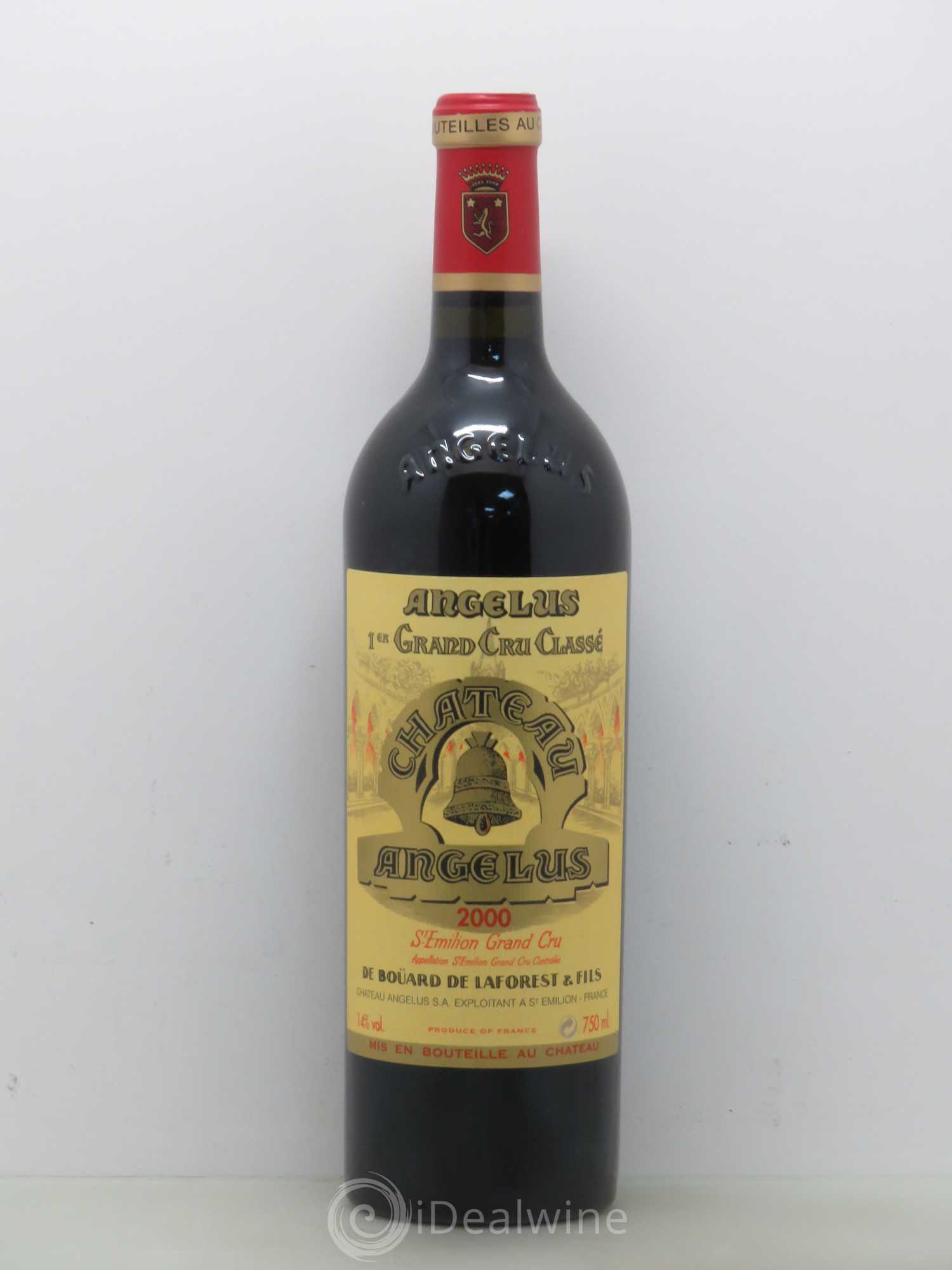 Château Angélus 1er Grand Cru Classé A 2000 - Lot de 1 bouteille - 0