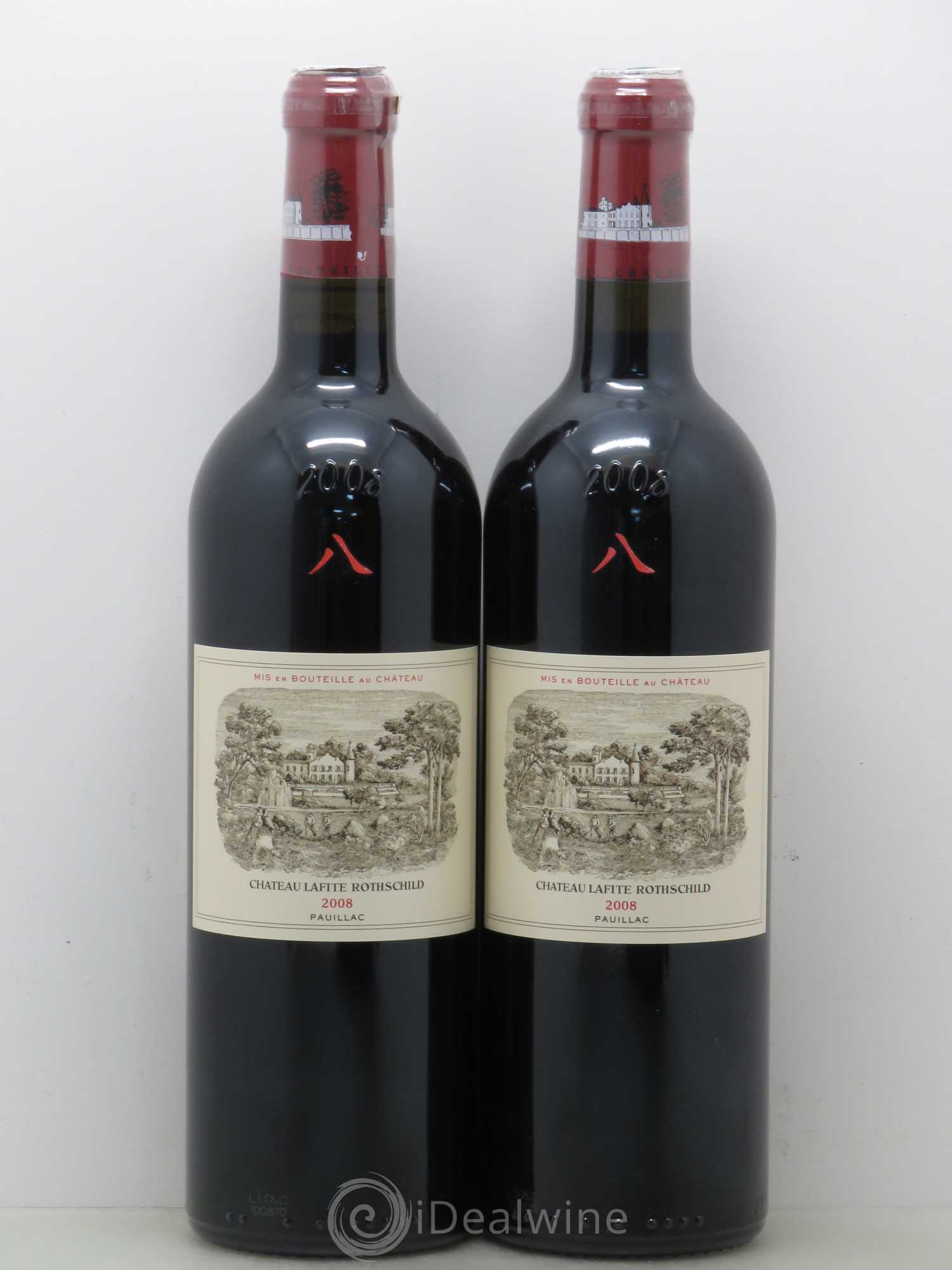 Château Lafite Rothschild 1er Grand Cru Classé 2008 - Lot de 2 bouteilles - 0