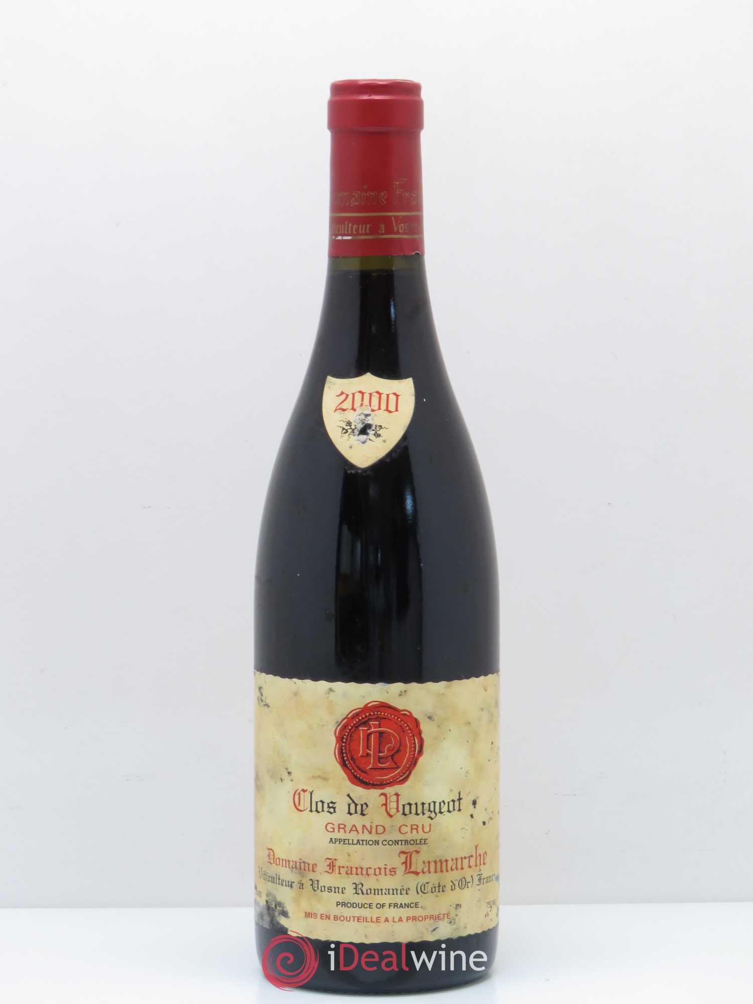Clos de Vougeot Grand Cru Lamarche (Domaine) 2000 - Lot de 1 bouteille - 0