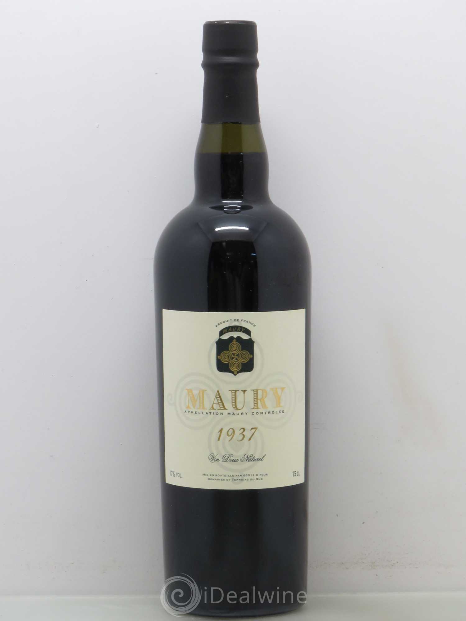 Maury Vin Doux Naturel 1937 - Lot de 1 bouteille - 0