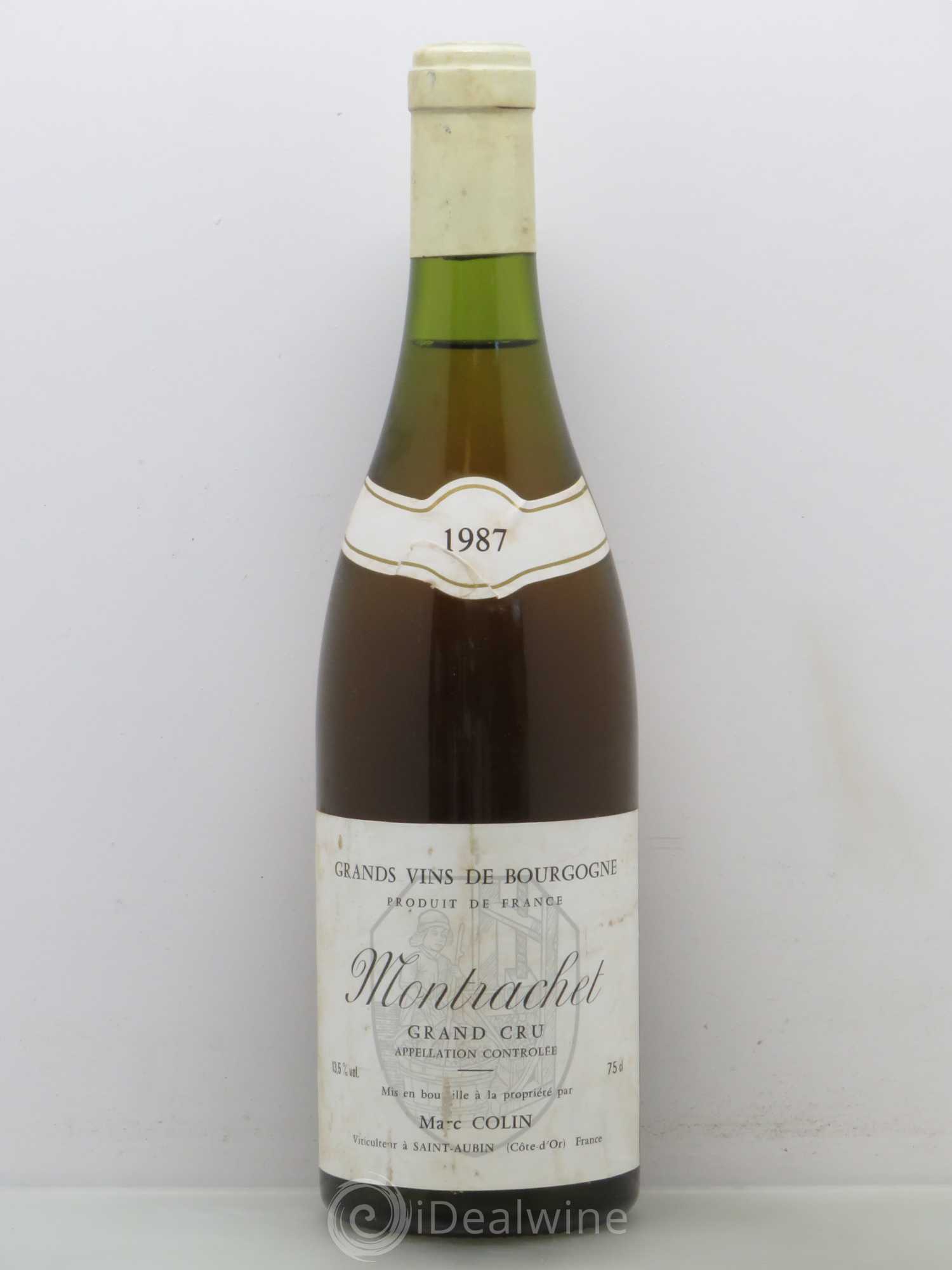 Montrachet Grand Cru Marc Colin & Fils 1987 - Lot de 1 bouteille - 0
