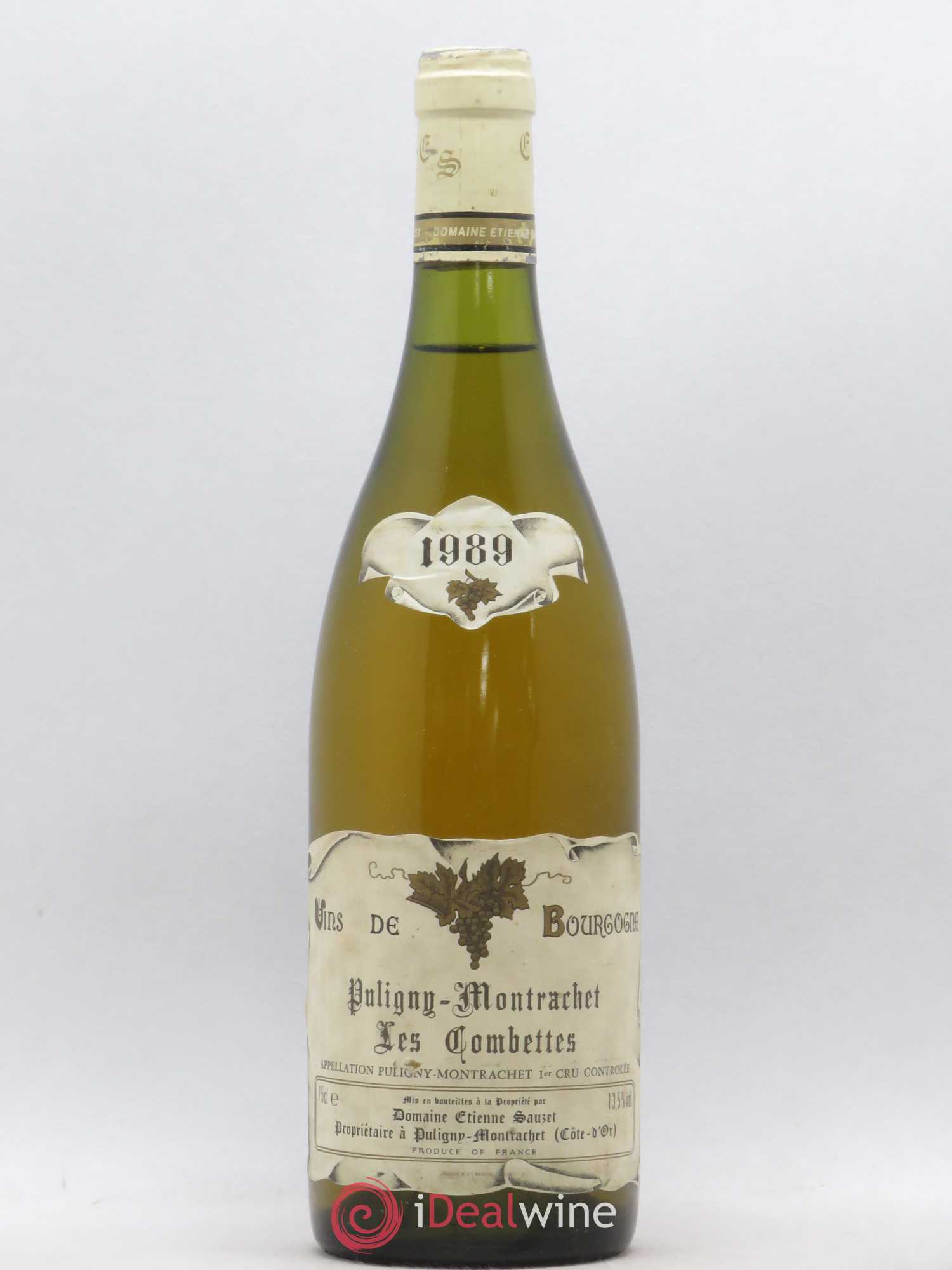 Puligny-Montrachet 1er Cru Les Combettes Etienne Sauzet 1989 - Lot de 1 bouteille - 0