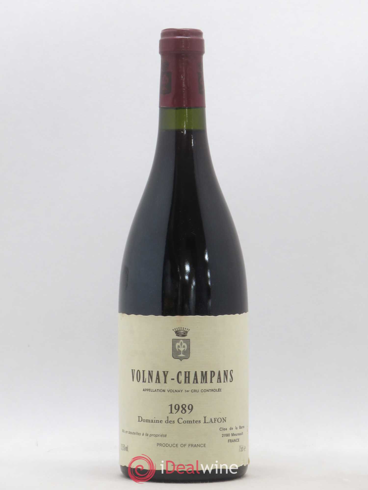 Volnay 1er Cru Champans Comtes Lafon (Domaine des) 1989 - Lot de 1 bouteille - 0