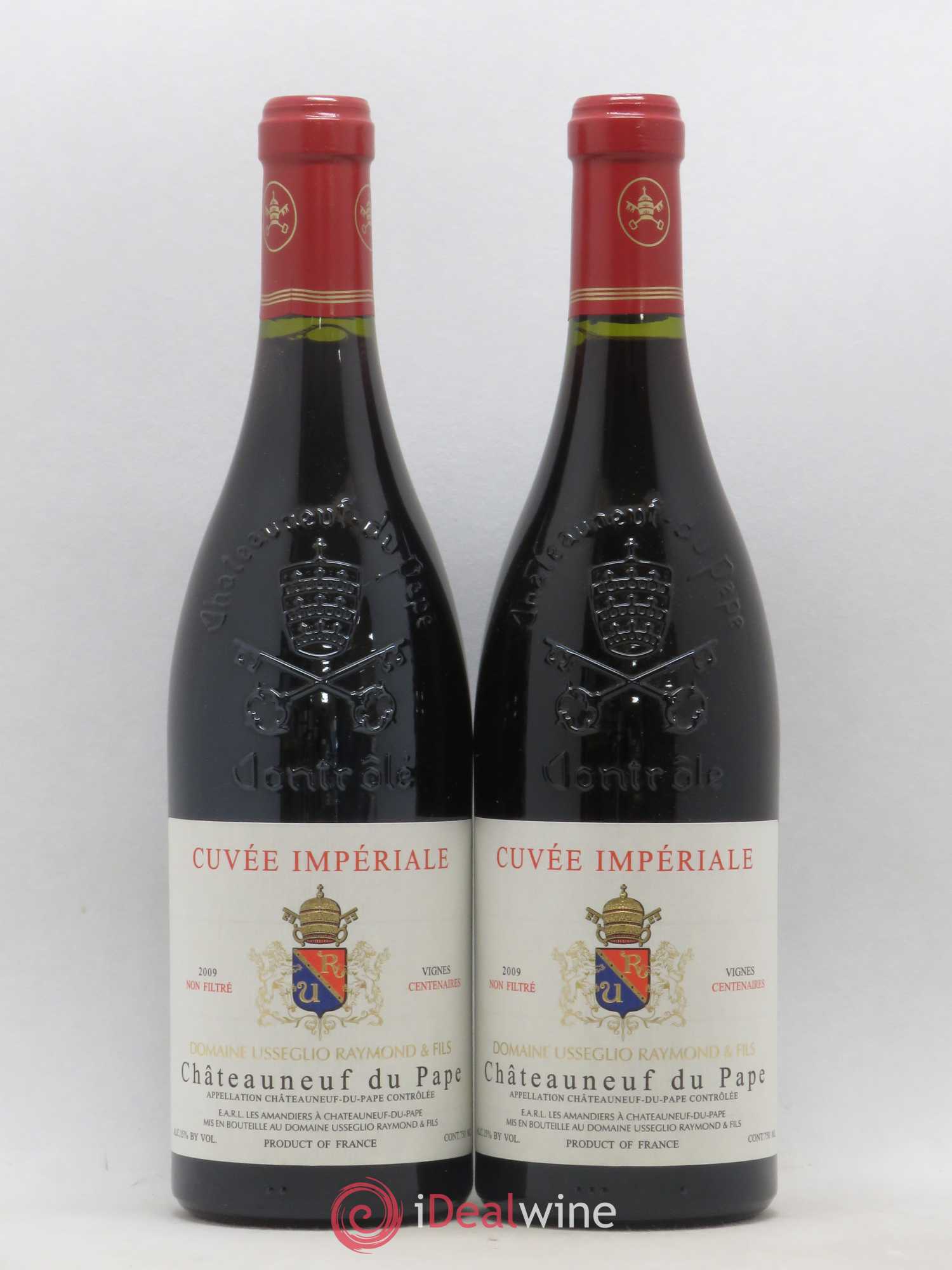 Châteauneuf-du-Pape Cuvée Impériale Raymond Usseglio & Fils (Domaine) Vieilles Vignes 2009 - Lot de 2 bouteilles - 0