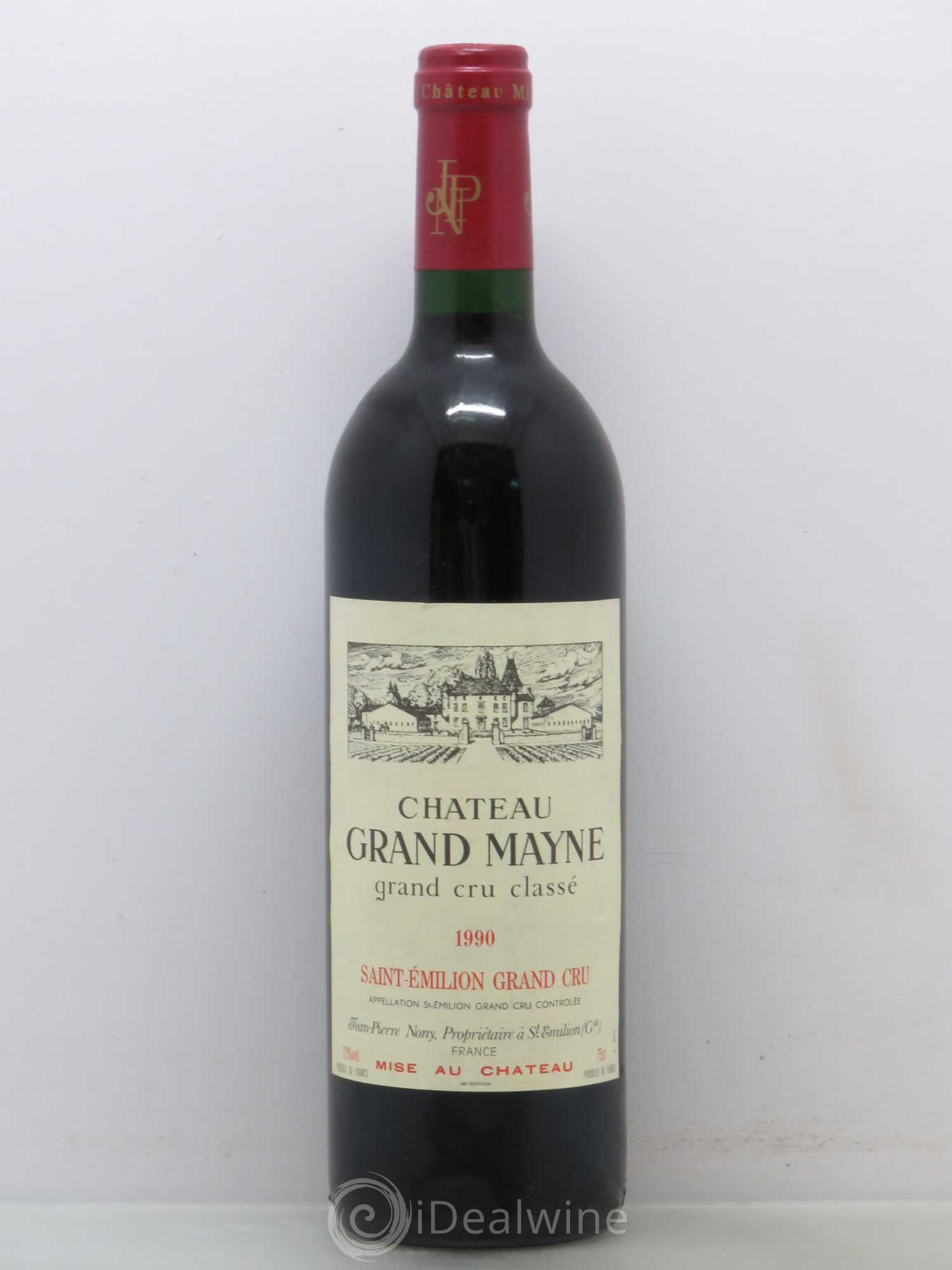 Château Grand Mayne Grand Cru Classé 1990 - Lot de 1 bouteille - 0