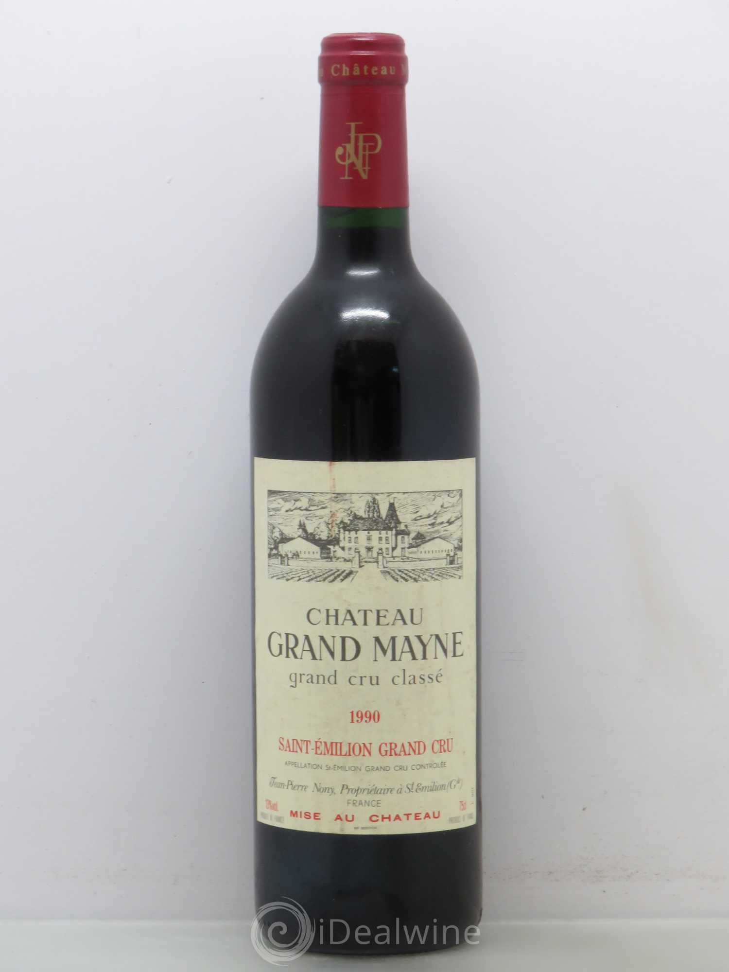 Château Grand Mayne Grand Cru Classé 1990 - Lot de 1 bouteille - 0