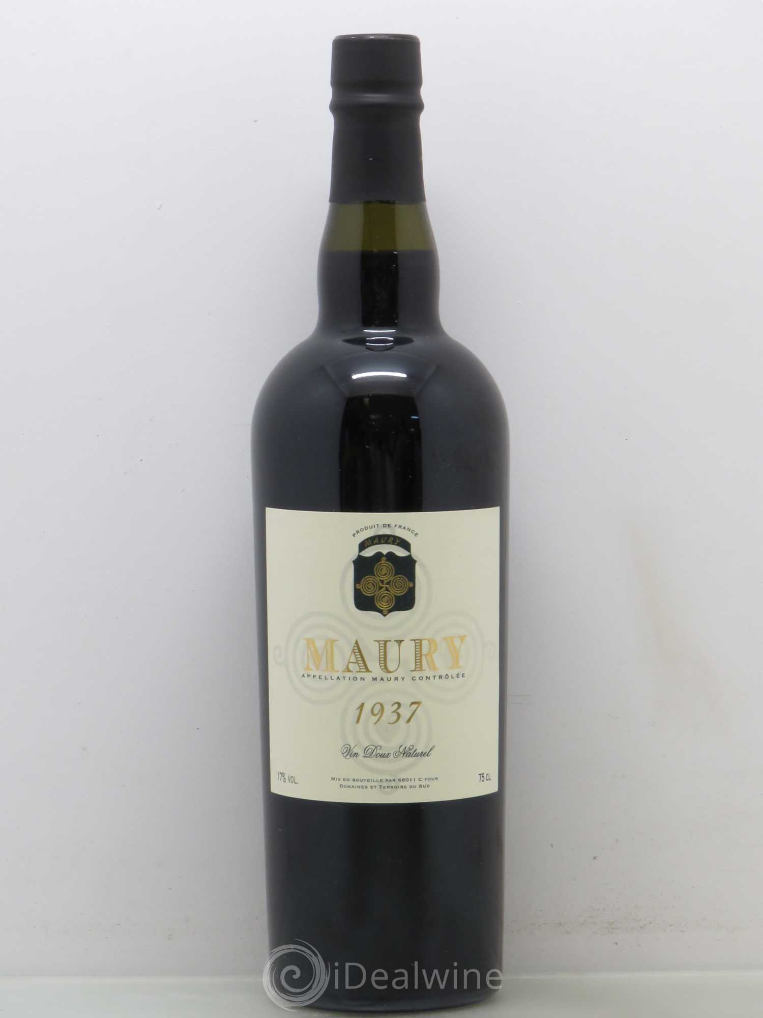 Maury Vin Doux Naturel 1937 - Lot de 1 bouteille - 0