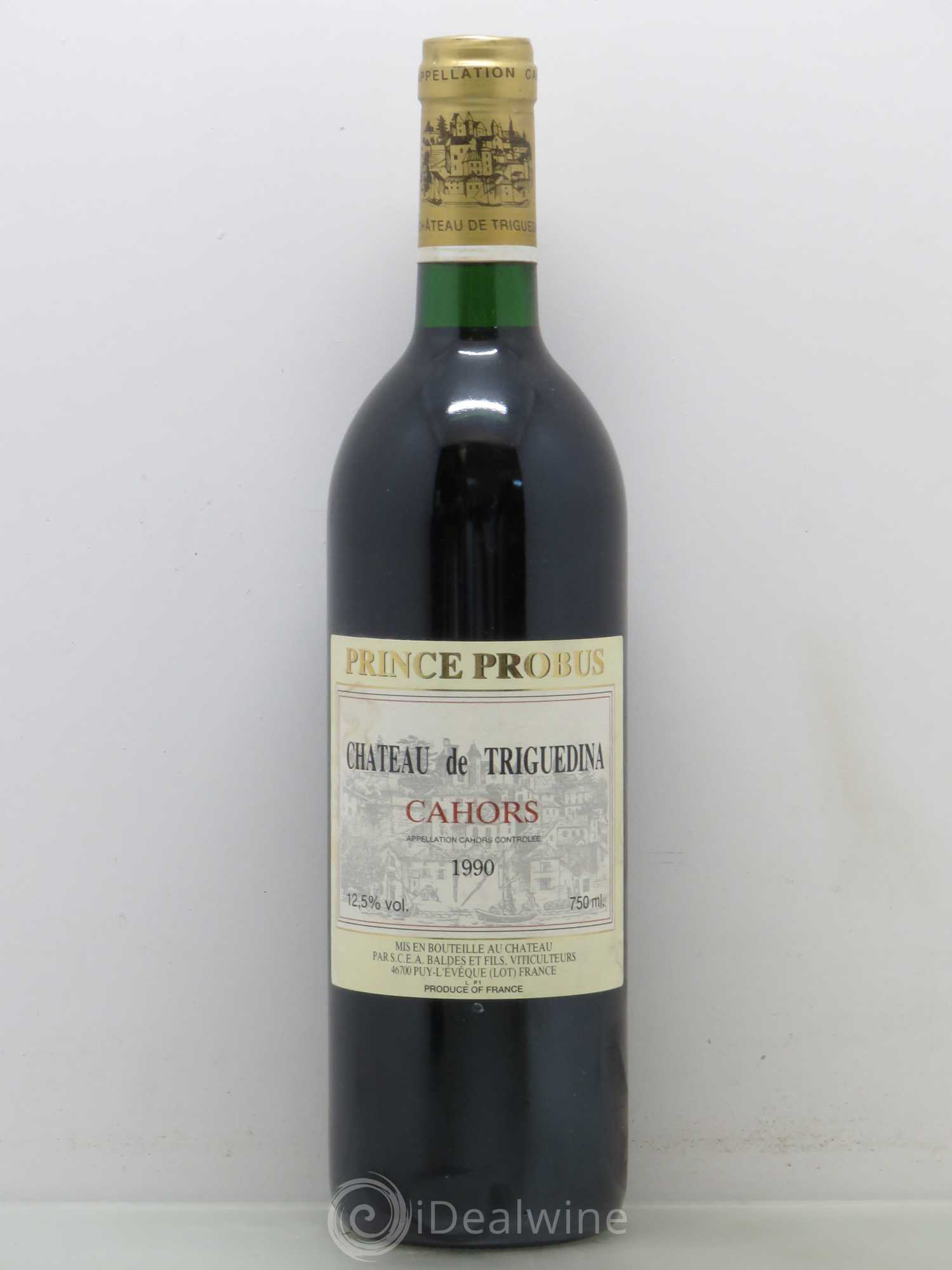 Cahors Clos Triguedina Probus Jean-Luc Baldès 1990 - Lot de 1 bouteille - 0