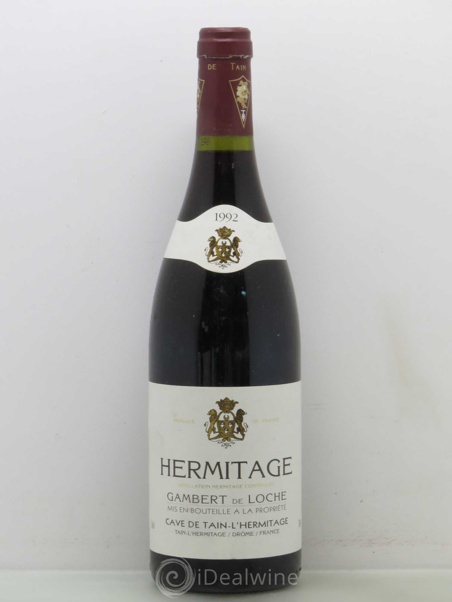 Hermitage Gambert de Loche Cave de Tain 1992 - Lot de 1 bouteille - 0