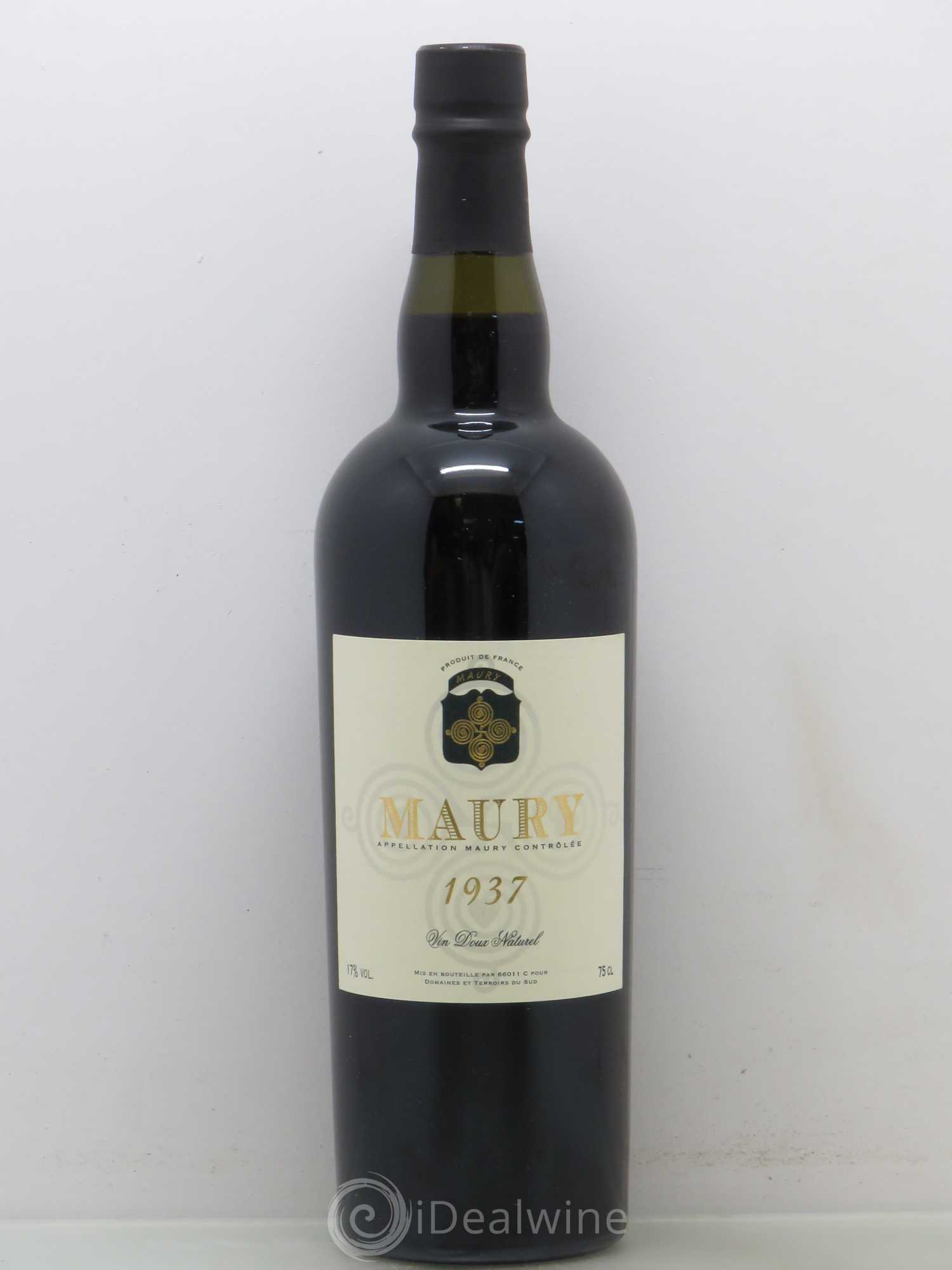 Maury Vin Doux Naturel 1937 - Lot de 1 bouteille - 0