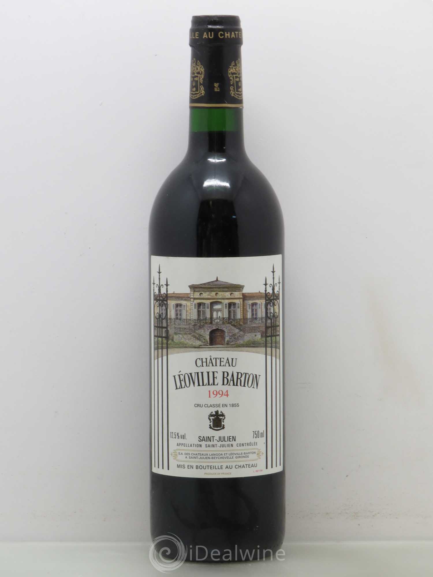 Château Léoville Barton 2ème Grand Cru Classé 1994 - Lot de 1 bouteille - 0