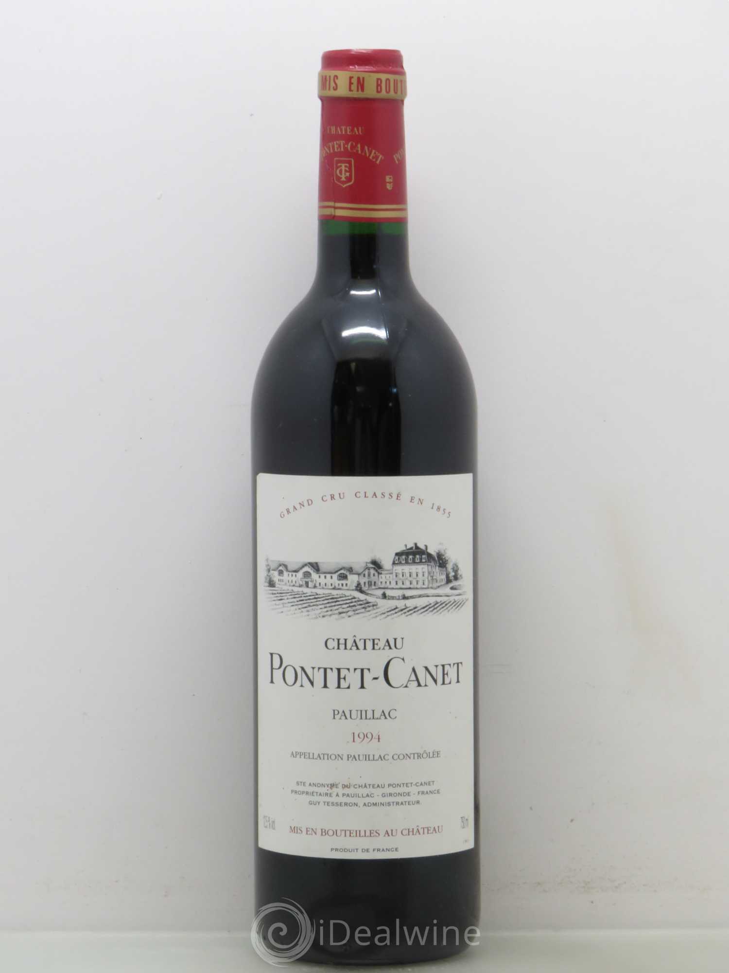 Château Pontet Canet 5ème Grand Cru Classé 1994 - Lot de 1 bouteille - 0