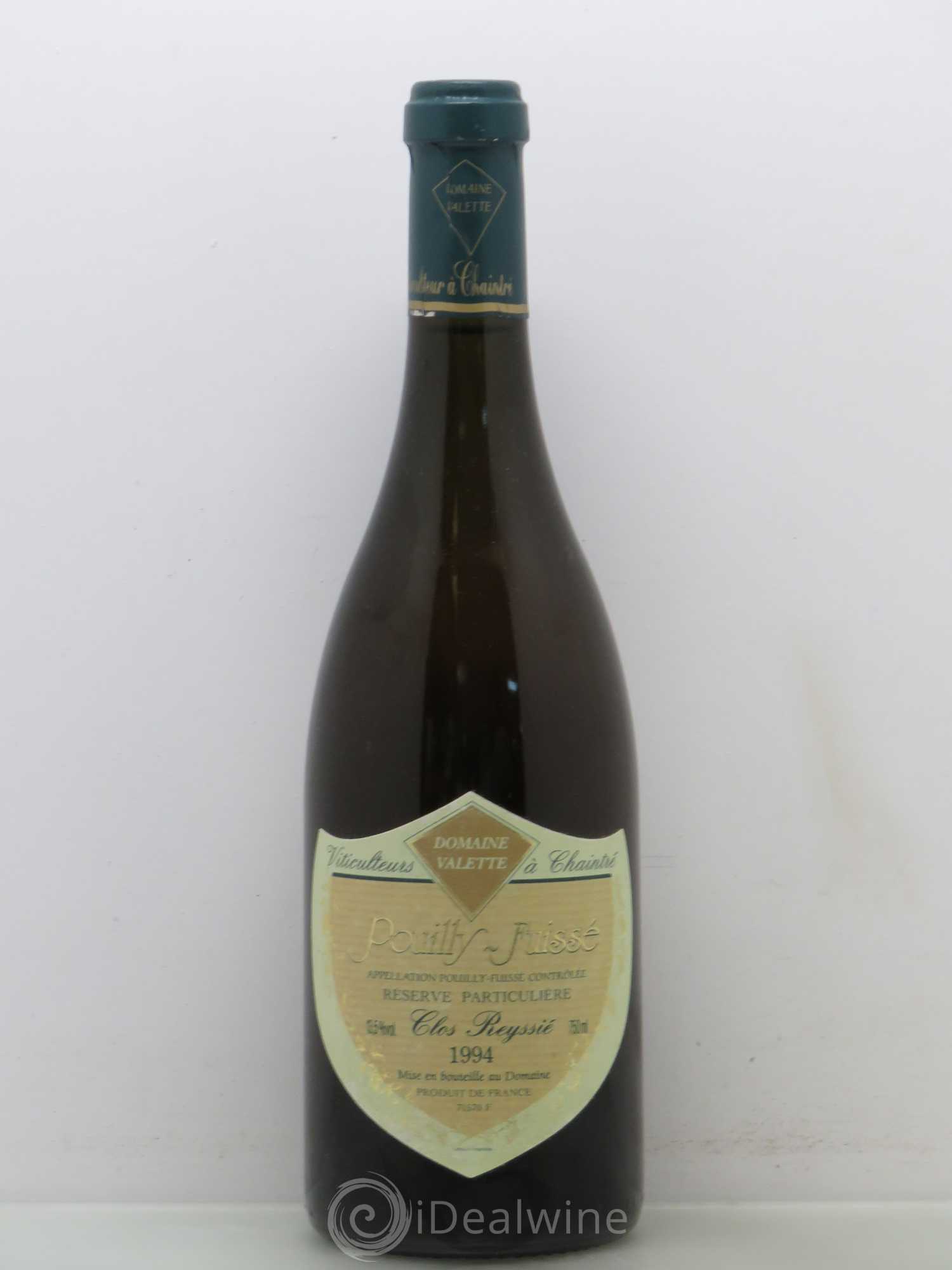 Pouilly-Fuissé Clos Reyssié Valette (Domaine) Reserve particulière 1994 - Posten von 1 Flasche - 0