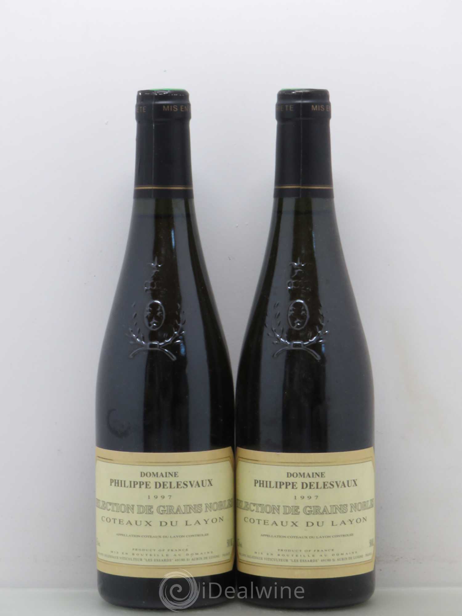 Coteaux du Layon Delesvaux SGN 1997 - Lotto di 2 bottiglie - 0