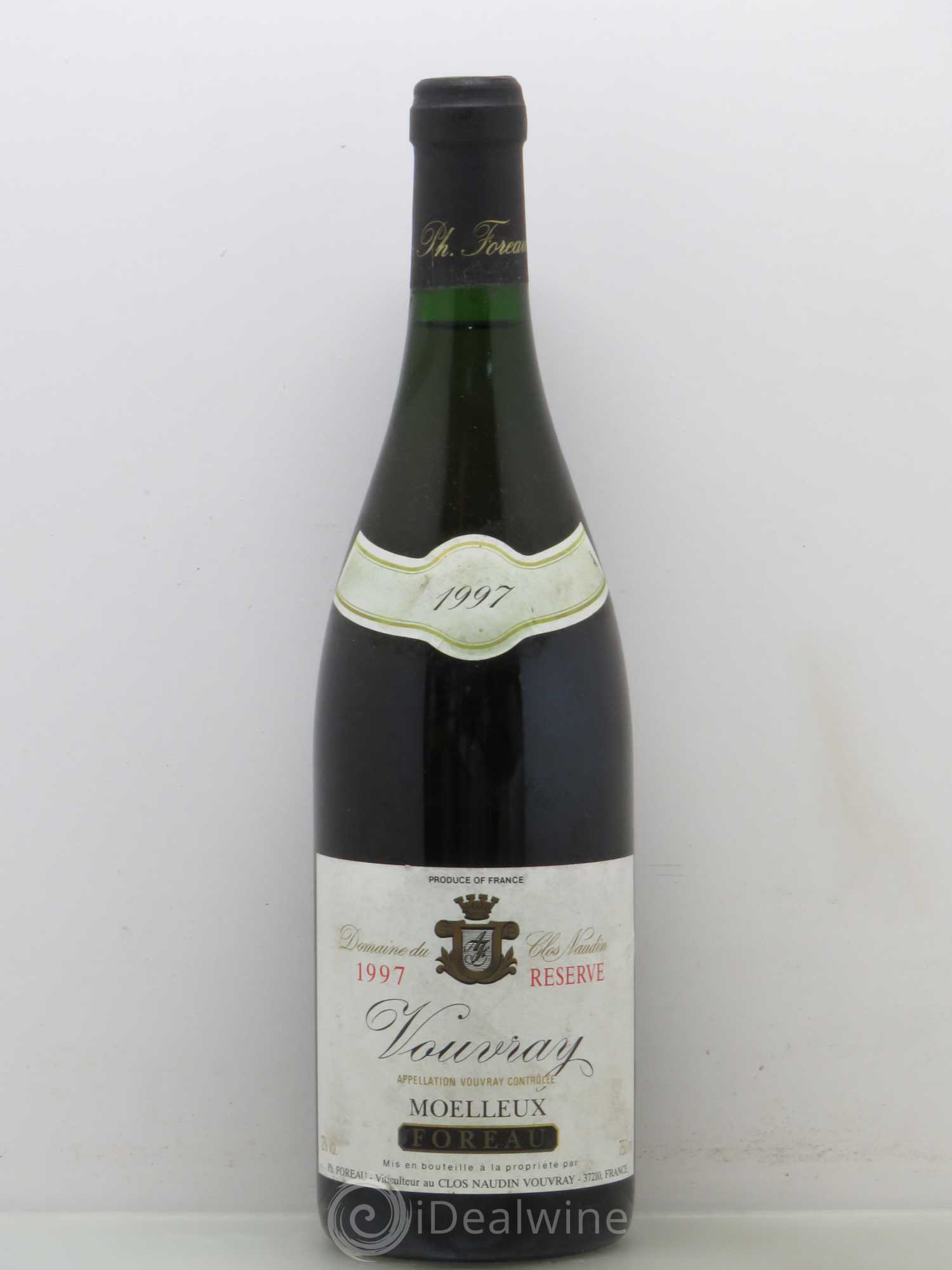 Vouvray Moelleux Réserve Clos Naudin - Philippe Foreau 1997 - Lotto di 1 bottiglia - 0
