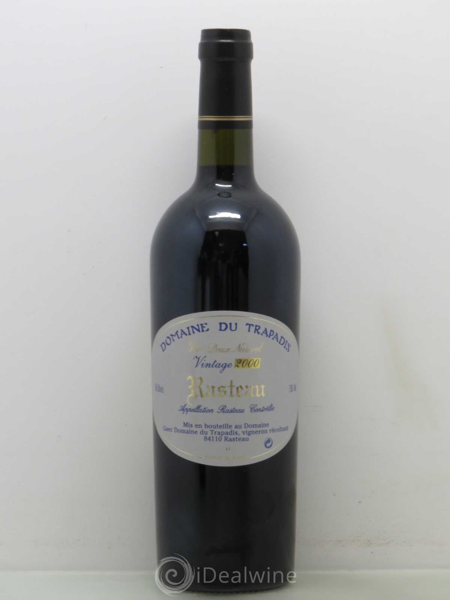Rasteau Vintage - Trapadis (sans prix de réserve) 2000 - Lot de 1 bouteille - 0